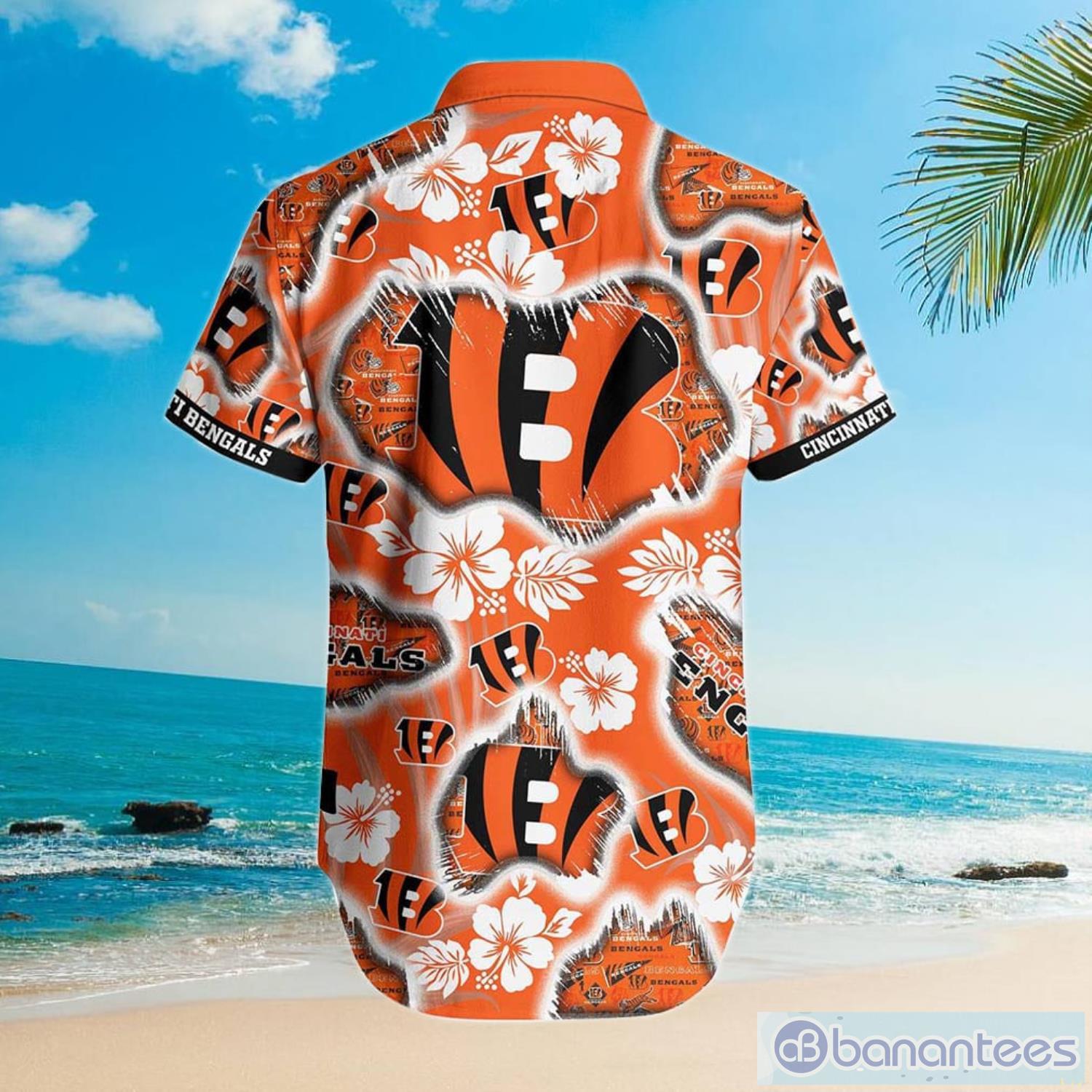 New Cincinnati Bengals Tropical Zip Polo Shirt And Short