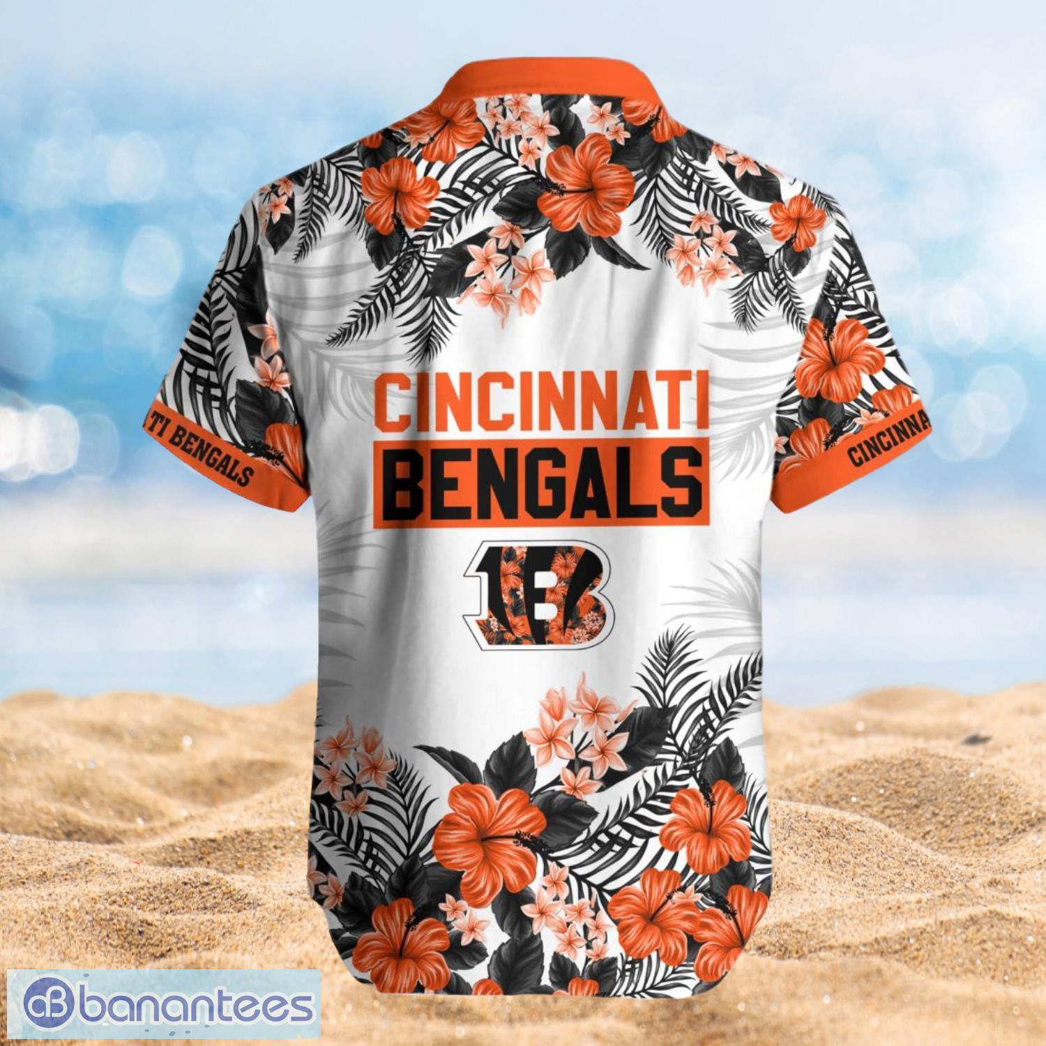 Cincinnati Bengals Summer Beach Shirt and Shorts Full Over Print Product Photo 2