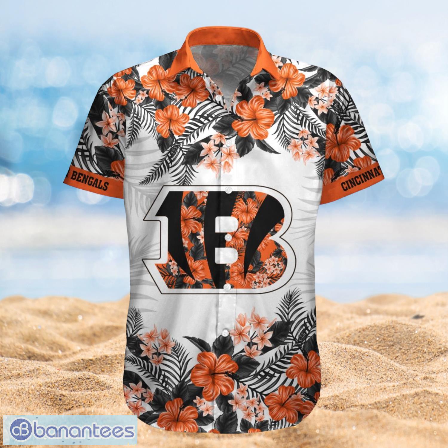 Cincinnati Bengals Summer Beach Shirt and Shorts Full Over Print Product Photo 1