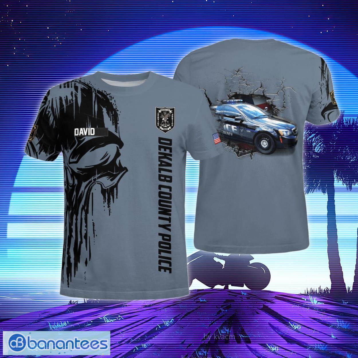 Custom Name DeKalb County Police Department 3D T-Shirt Product Photo 1 Custom Name DeKalb County Police Department 3D T-Shirt Product Photo 1