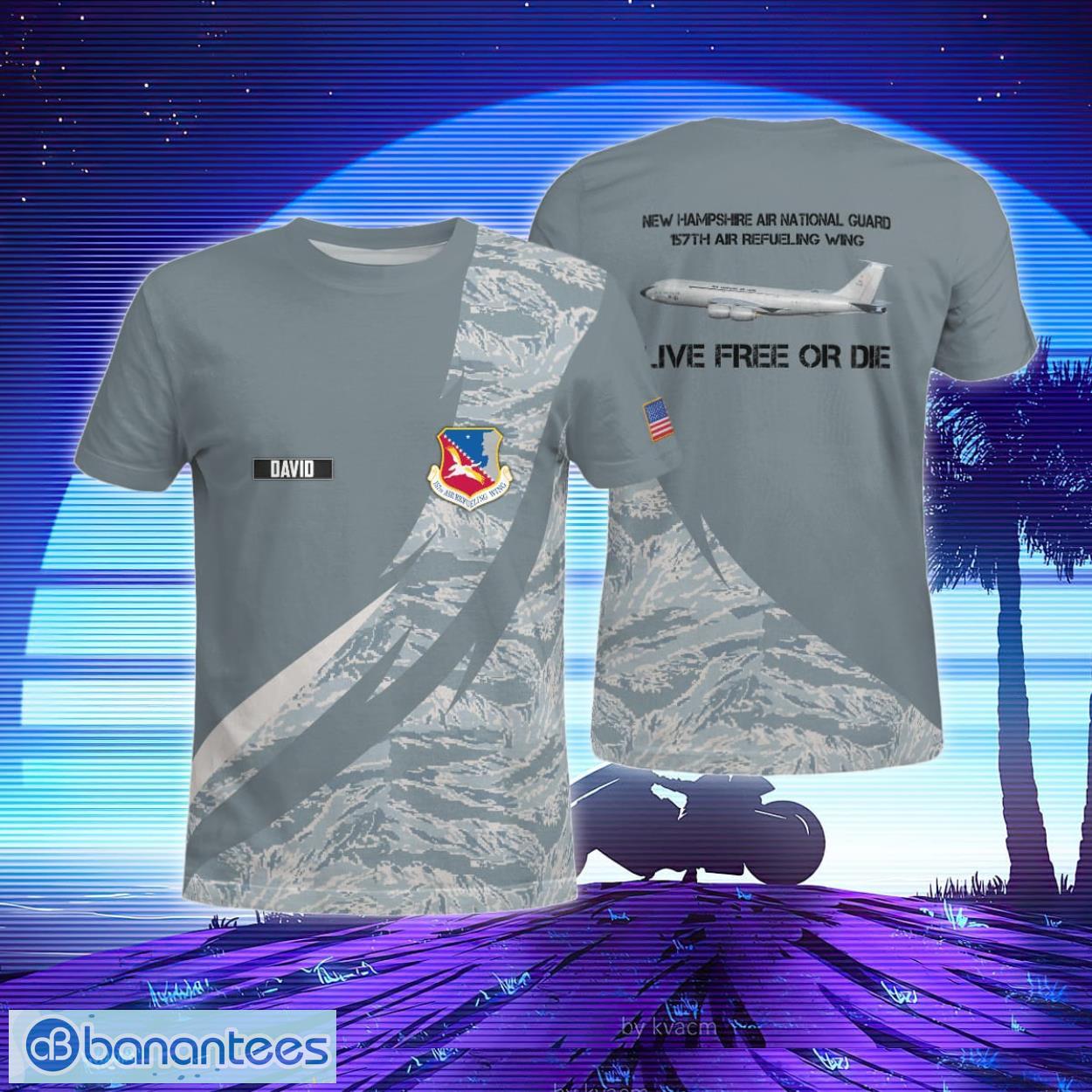 Custom Name US Air Force New Hampshire Air National Guard 157th Air Refueling Wing (157 ARW) Boeing KC-135R Stratotanker T Shirt Product Photo 1 Custom Name US Air Force New Hampshire Air National Guard 157th Air Refueling Wing (157 ARW) Boeing KC-135R Stratotanker T Shirt Product Photo 1