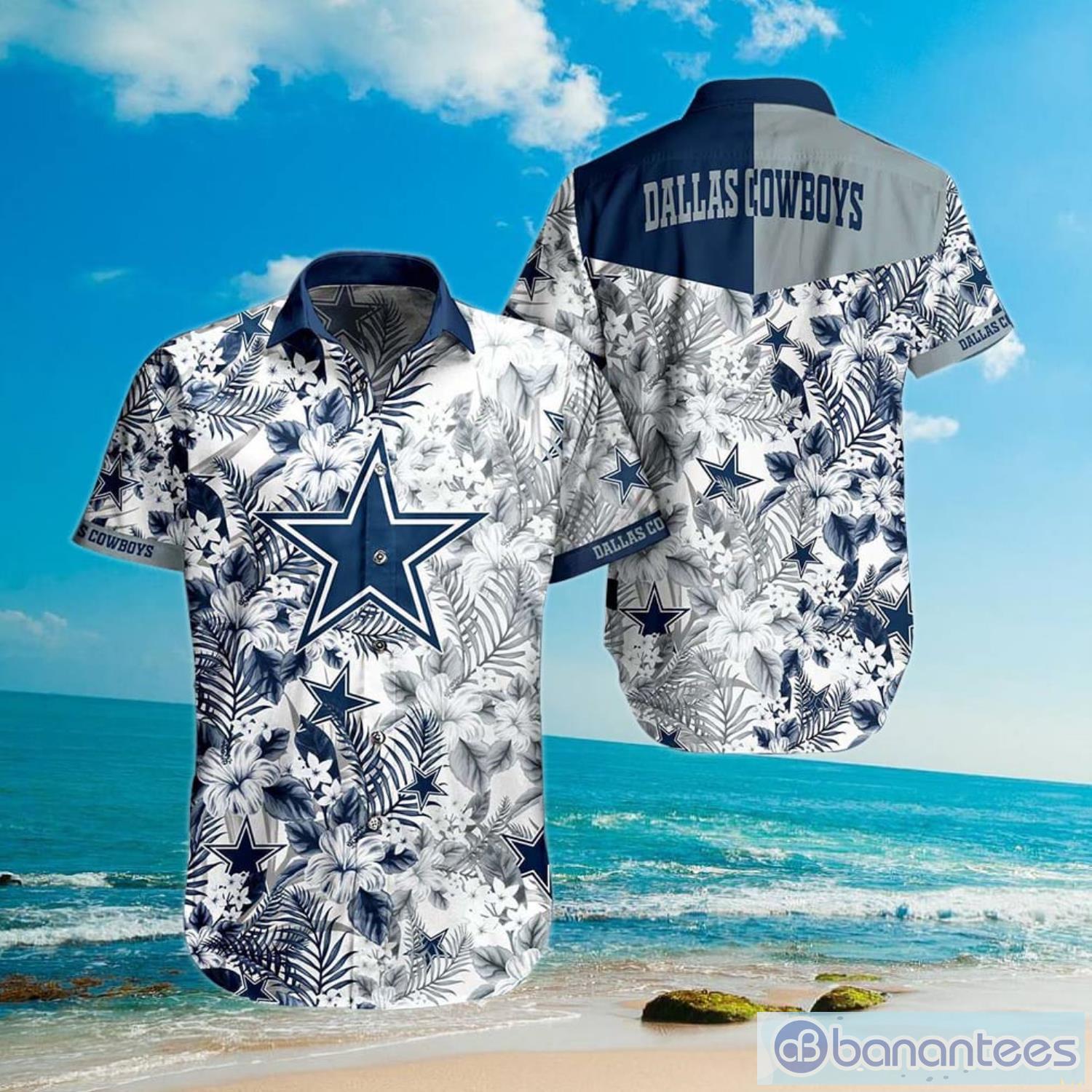 Dallas cowboys team Summer Short Sleeve Hawaiian Beach Shirt