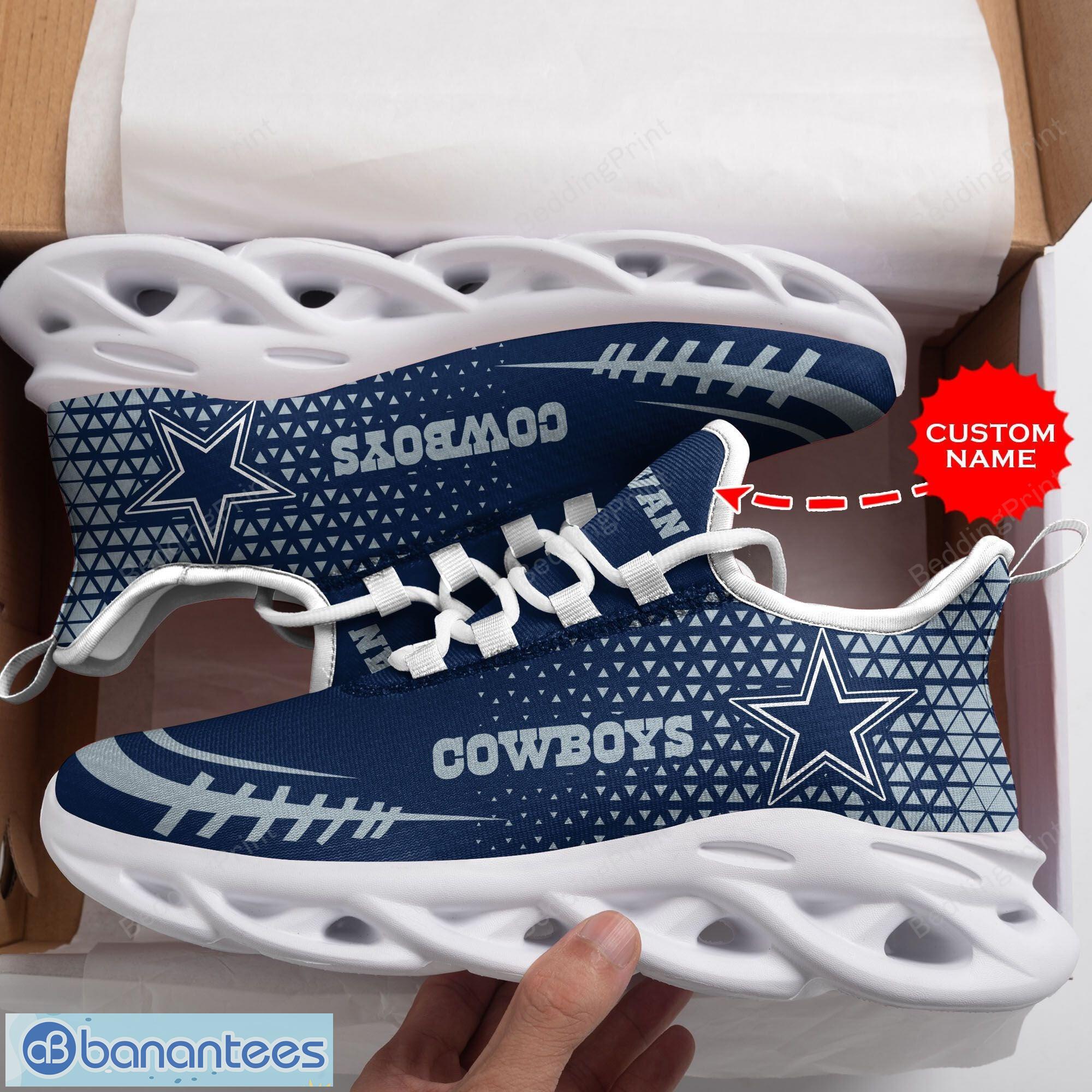 Dallas Cowboys NFL Max Soul Shoes Custom Name Sneakers - Banantees