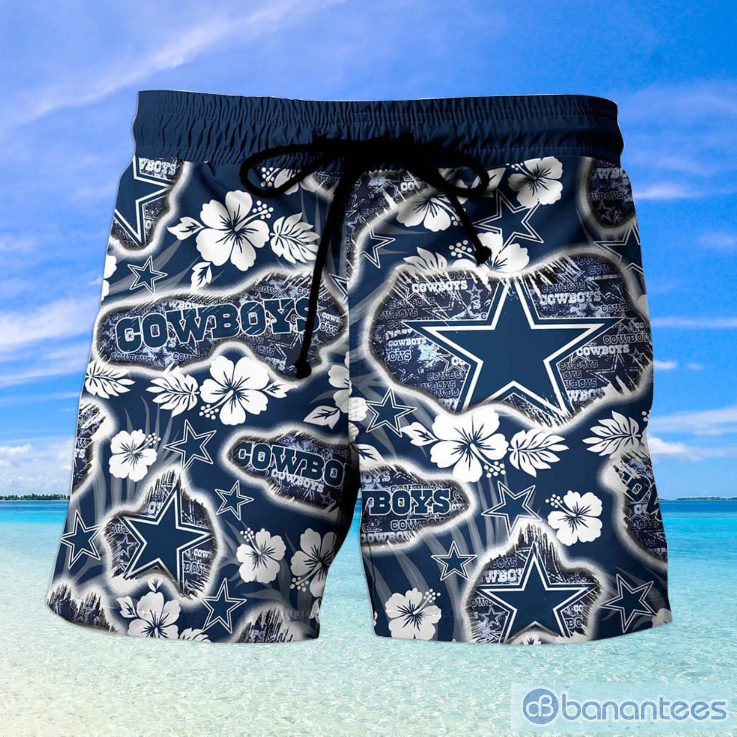 Dallas Cowboys Football Floral Aloha Hawaiian Shirt Summer