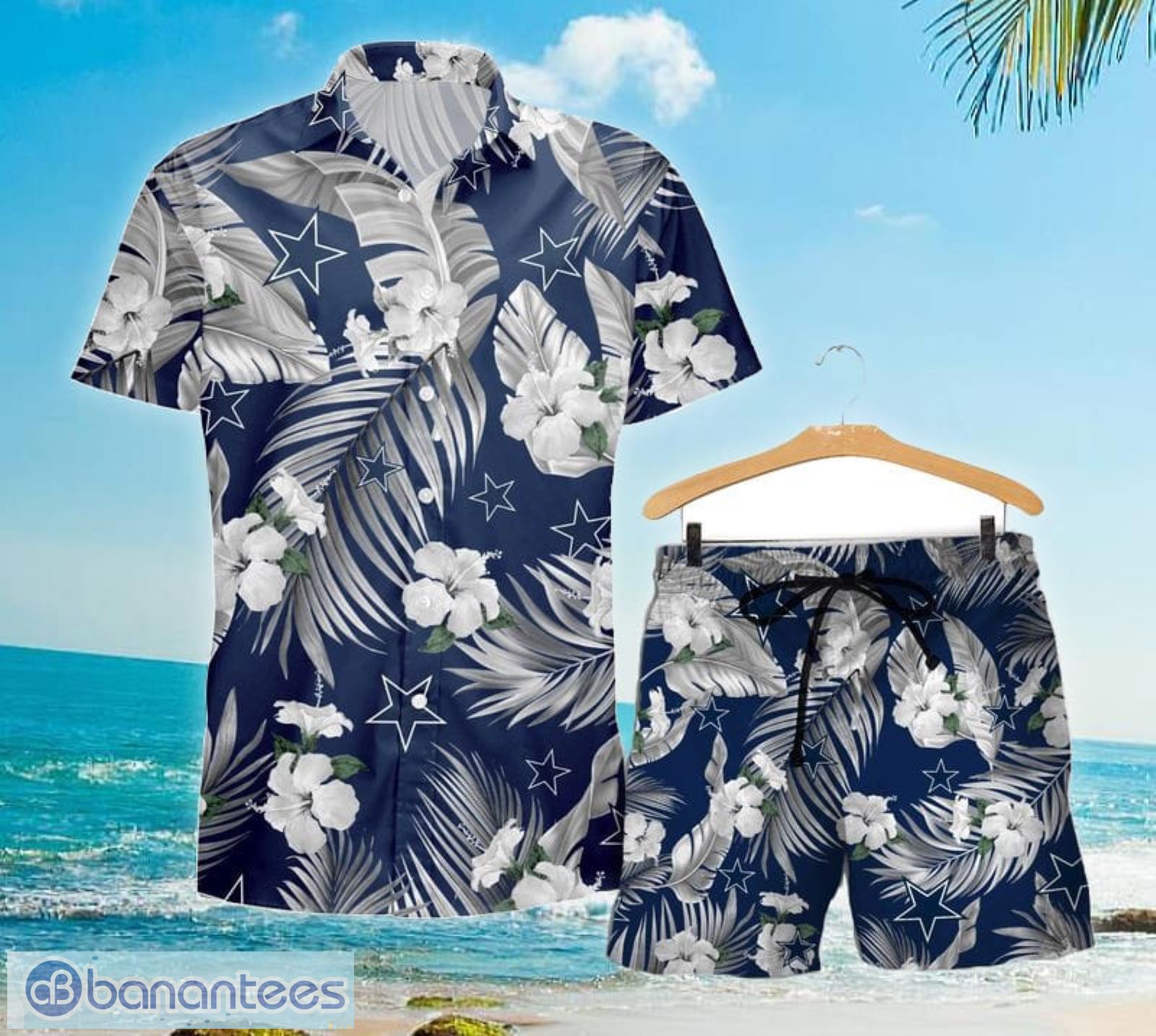 Nfl Dallas Cowboys Hawaiian Shirt Flag Flower - T-shirts Low Price