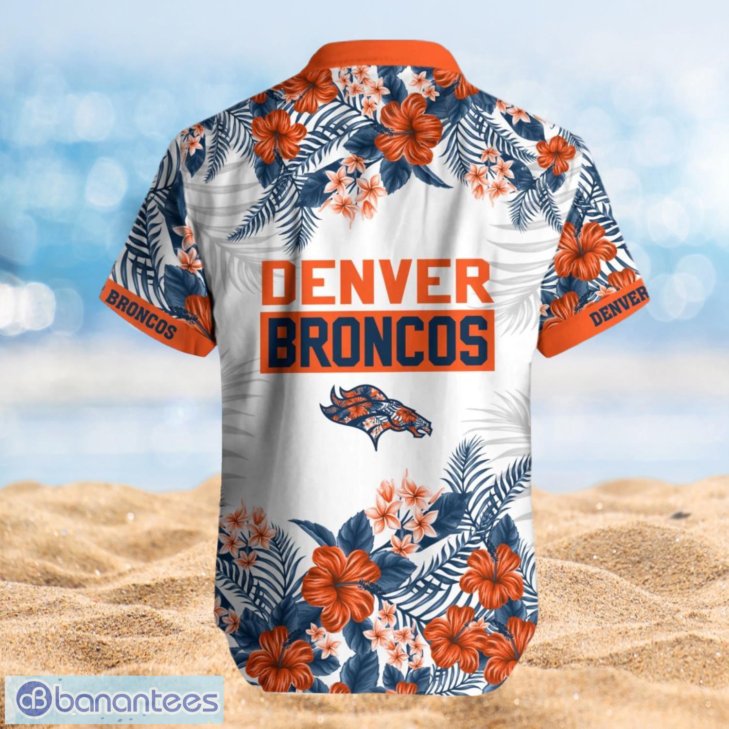 Denver Broncos Summer Beach Shirt and Shorts Full Over Print Product Photo 2