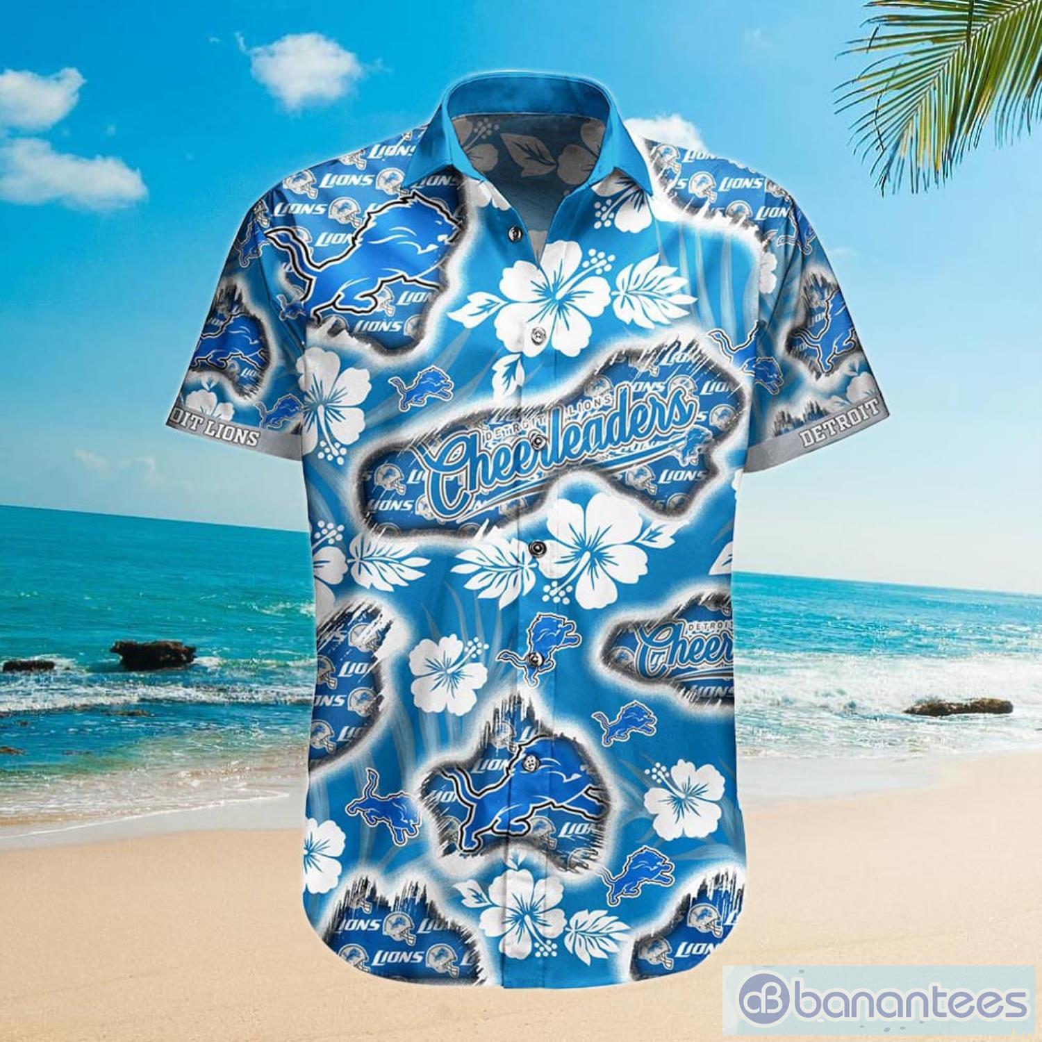 Mickey And Floral Detroit Lions NFL Summer Hawaiian Shirt