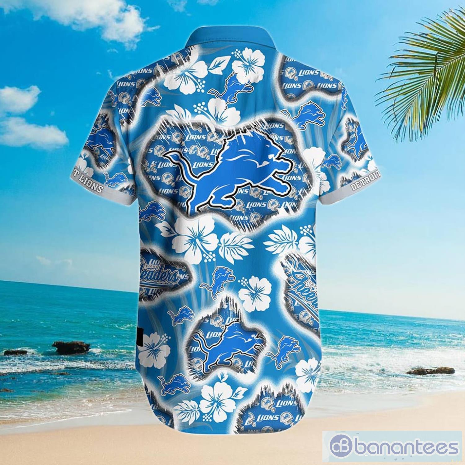 Detroit Lions NFL Summer 3D Hawaiian Shirt And Shorts For Men And Women  Gift Fans - Banantees