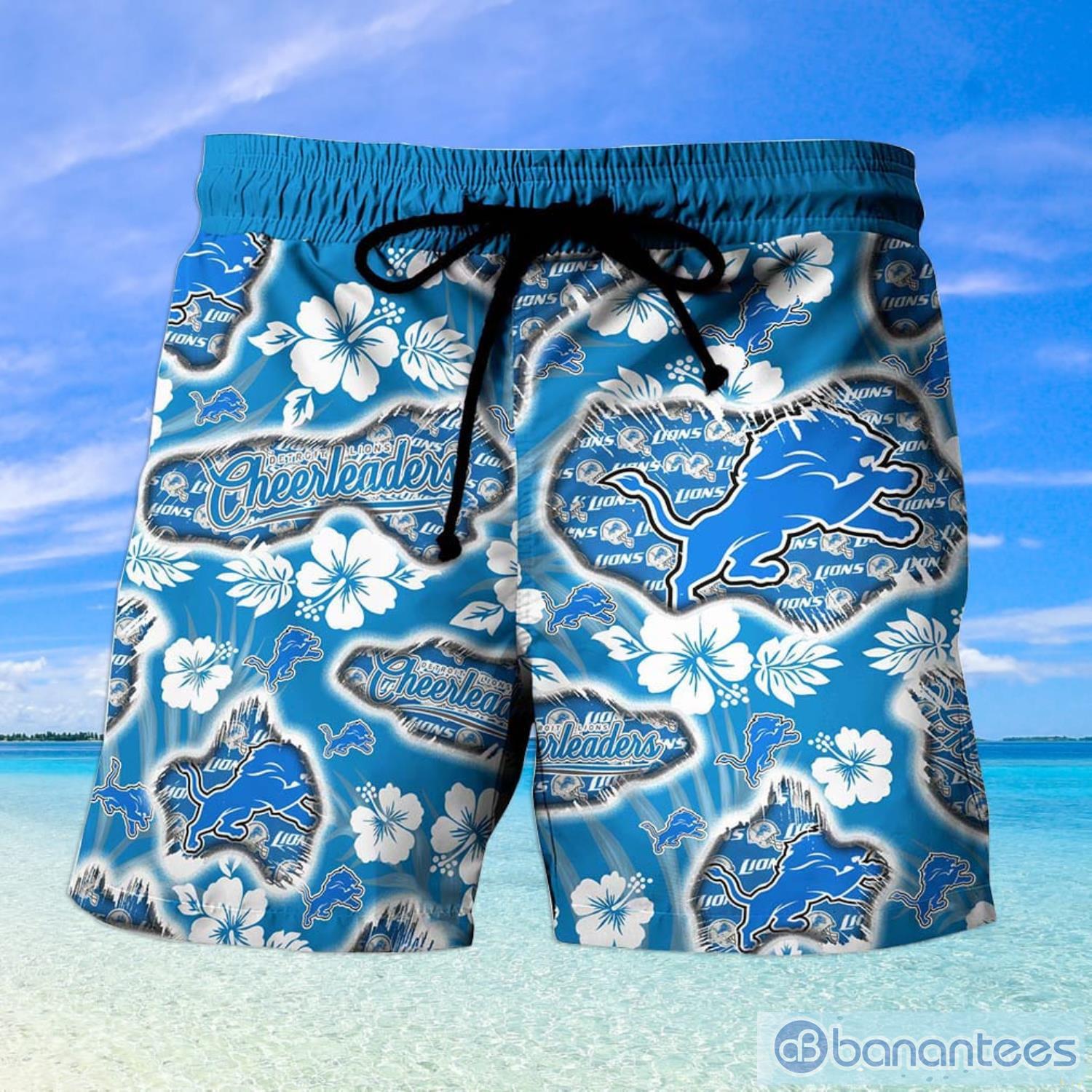 The best selling] Detroit Lions NFL Floral Tropical All Over