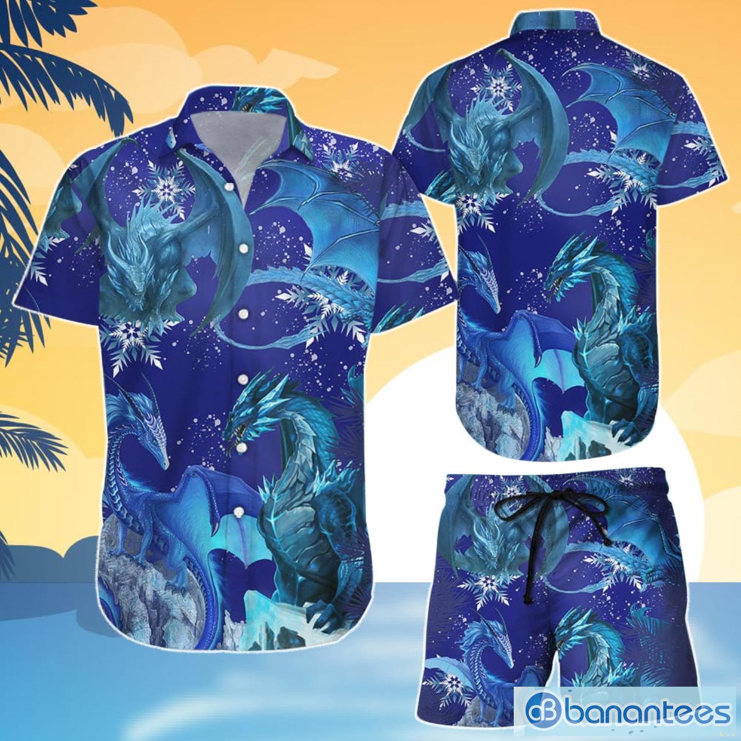 Hawaiian Aloha Shirt For Women, Amazing Blue Dragon Colorful Nice