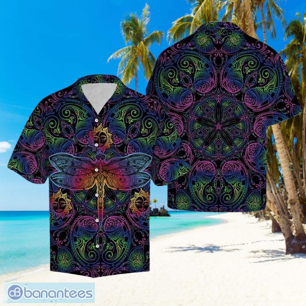 Dragonfly Dark Type Hawaiian Summer Beach Shirt Full Over Print Product Photo 1