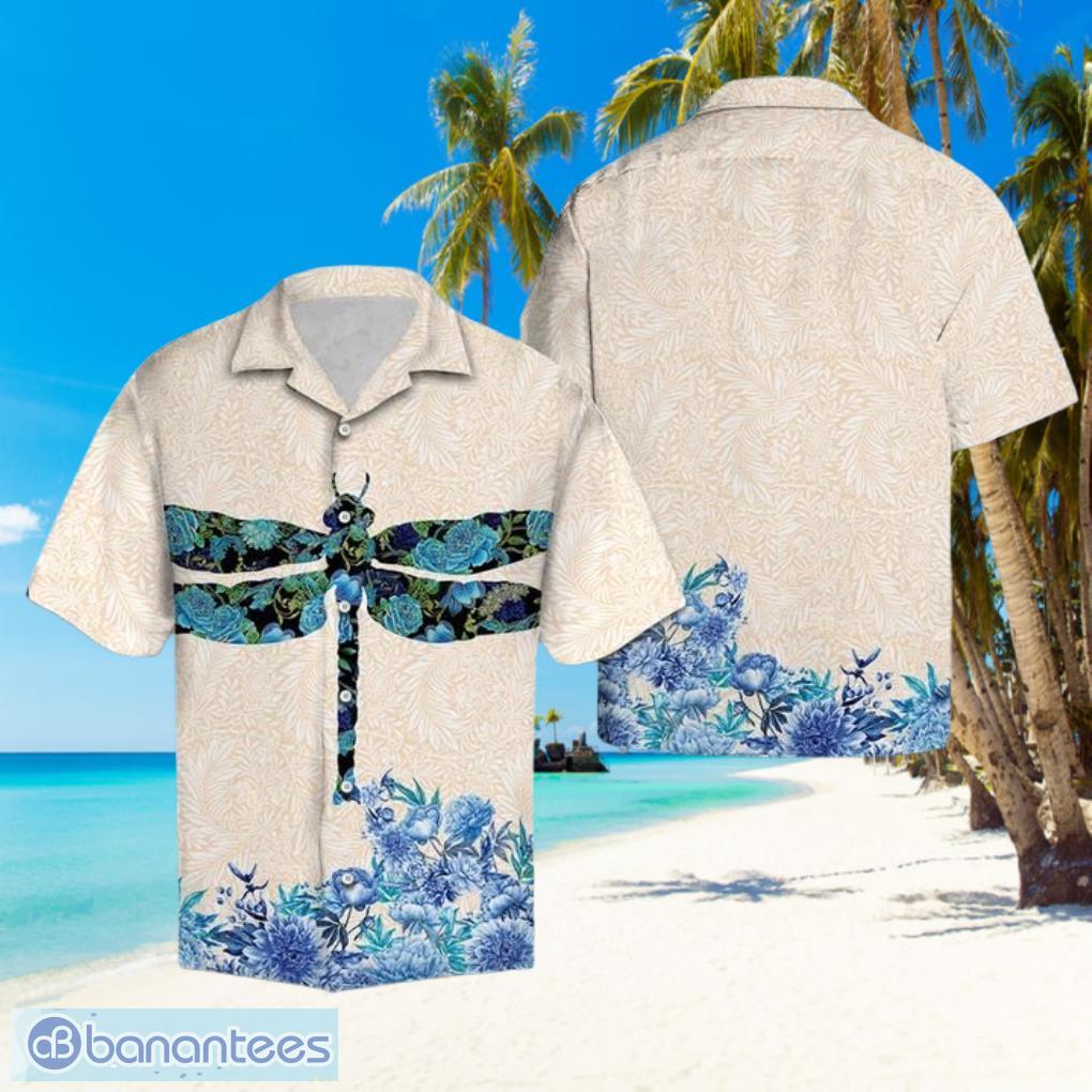 Dragonfly Hawaiian Summer Beach Shirt Full Over Print Product Photo 1