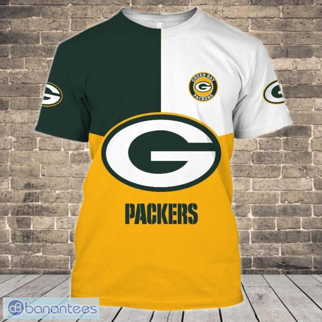 Green Bay Packers Striped Style 3D T-Shirts - Banantees