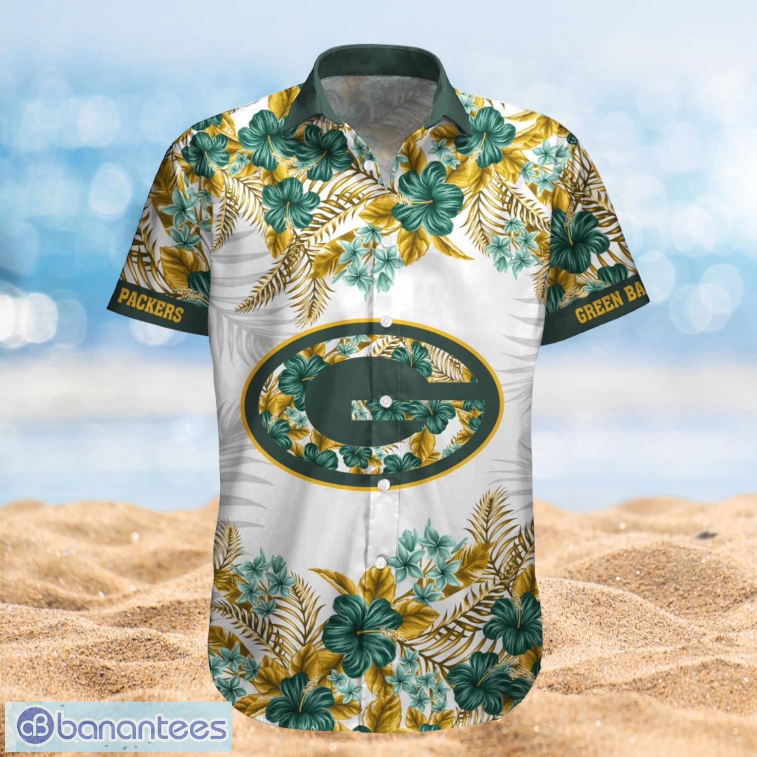 Green Bay Packers Summer Beach Shirt and Shorts Full Over Print Product Photo 1