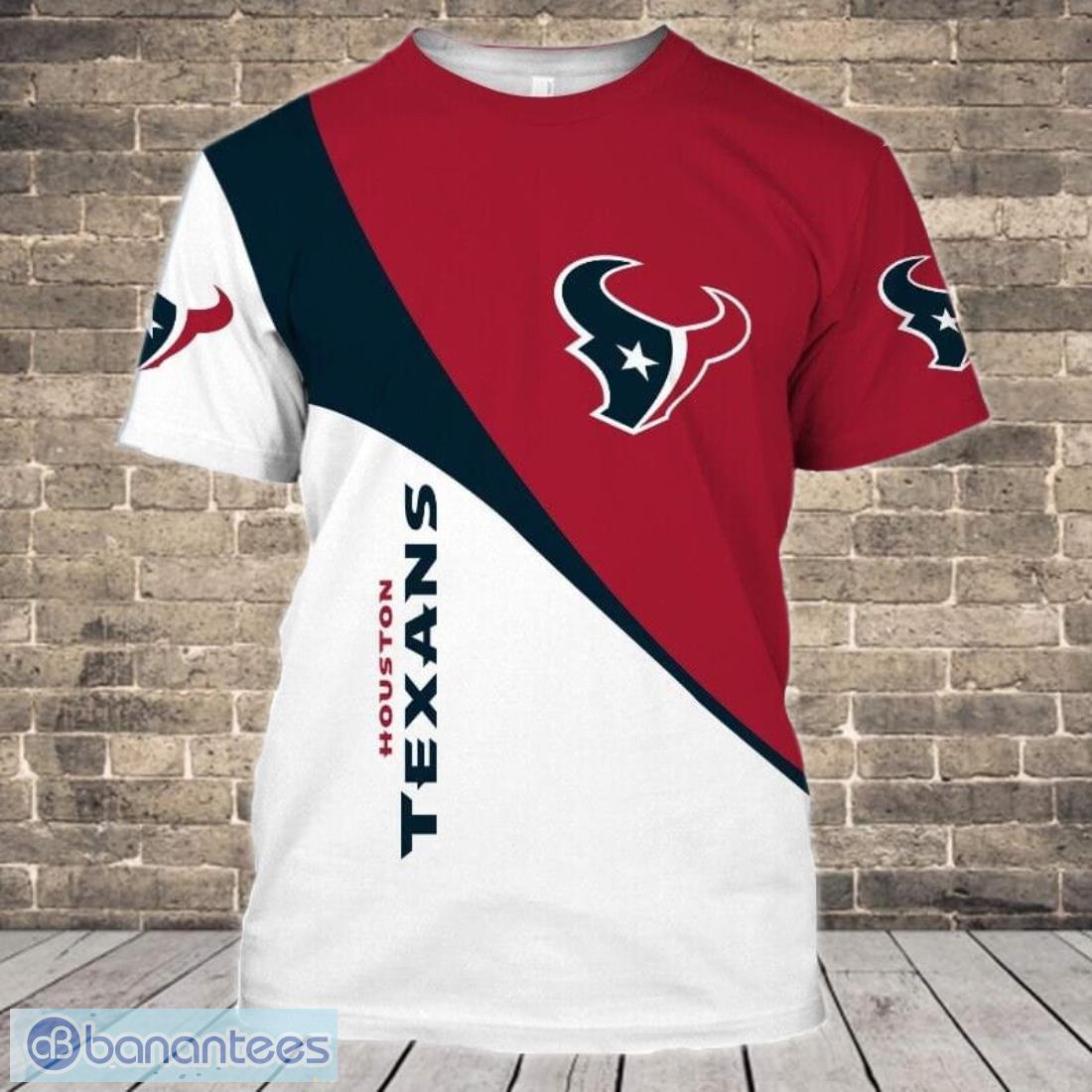 Houston Texans Vintage 3D T-Shirts - Banantees