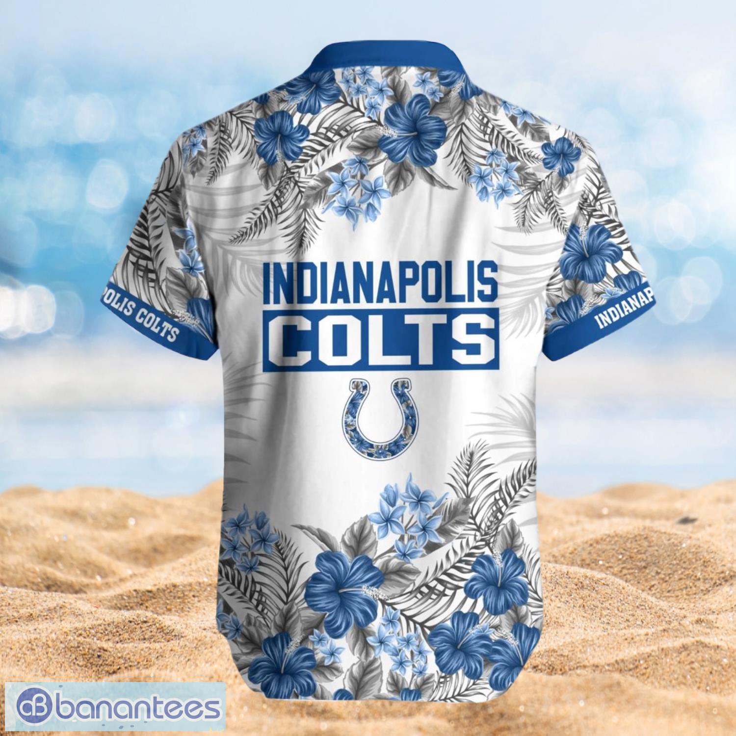 Indianapolis Colts Summer Beach Shirt and Shorts Full Over Print Product Photo 2