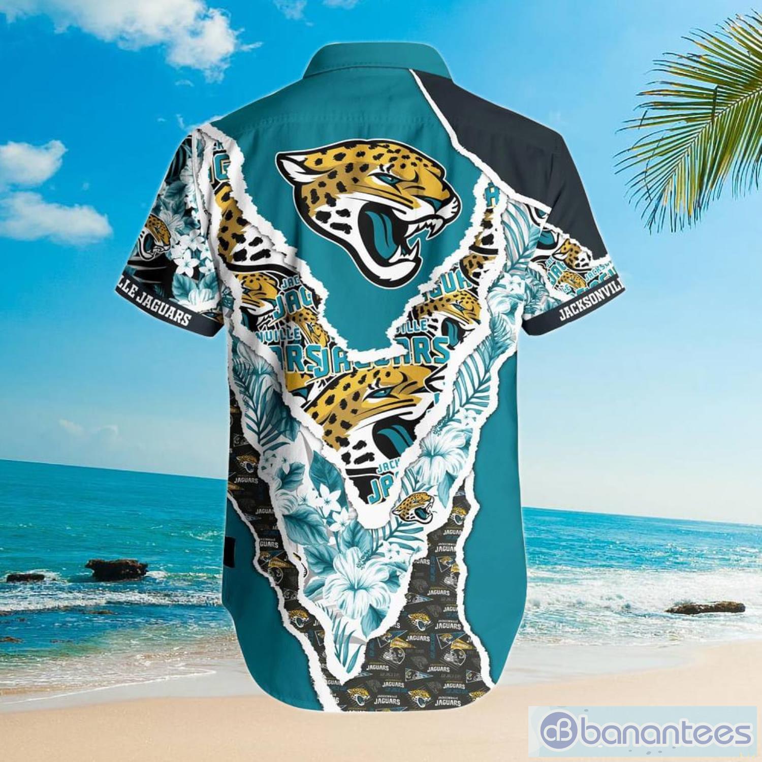 Jacksonville Jaguars Nfl Gift For Fans Tropical Art Hawaiian Shirt And Short