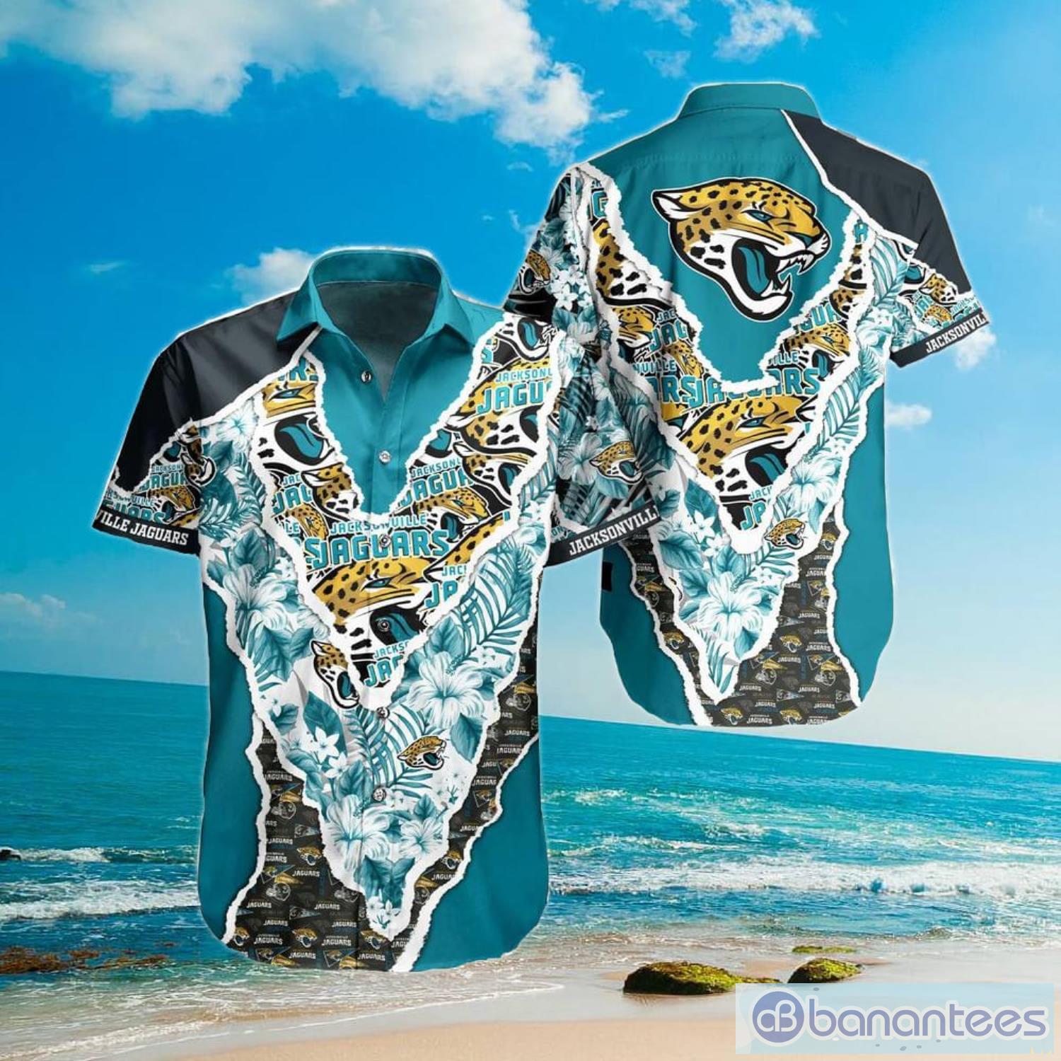 Jacksonville Jaguars NFL Flower 3D Hawaiian Shirt And Short For Fans -  Banantees