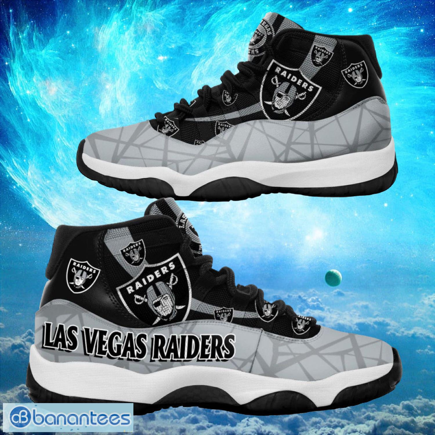 Las Vegas Raiders NFL Air Jordan 11 Sneakers Shoes Gift For Fans Product Photo 1