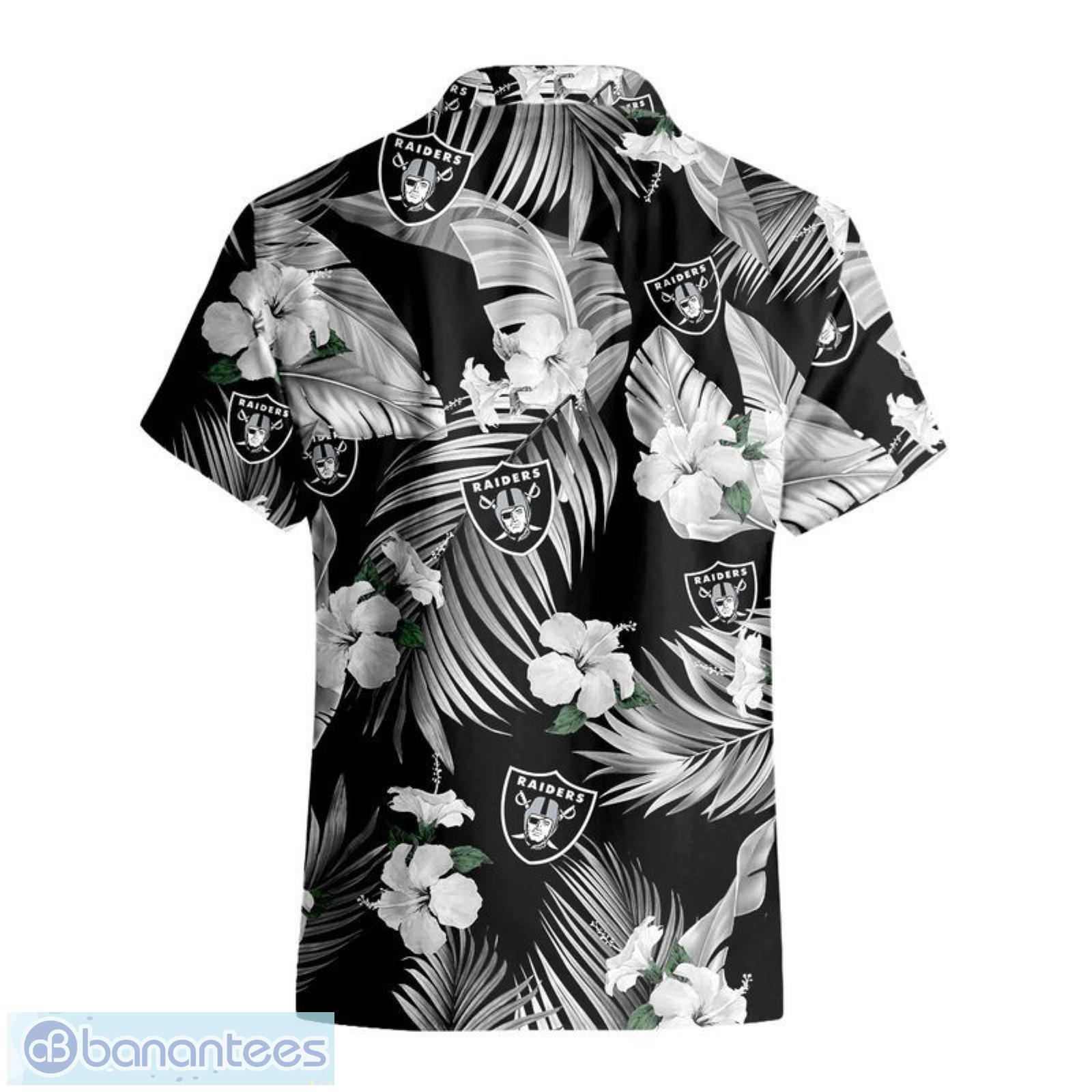 Las Vegas Raiders Nfl Tropical Flowers Pattern Amazing Design Hawaiian Shirt  And Short