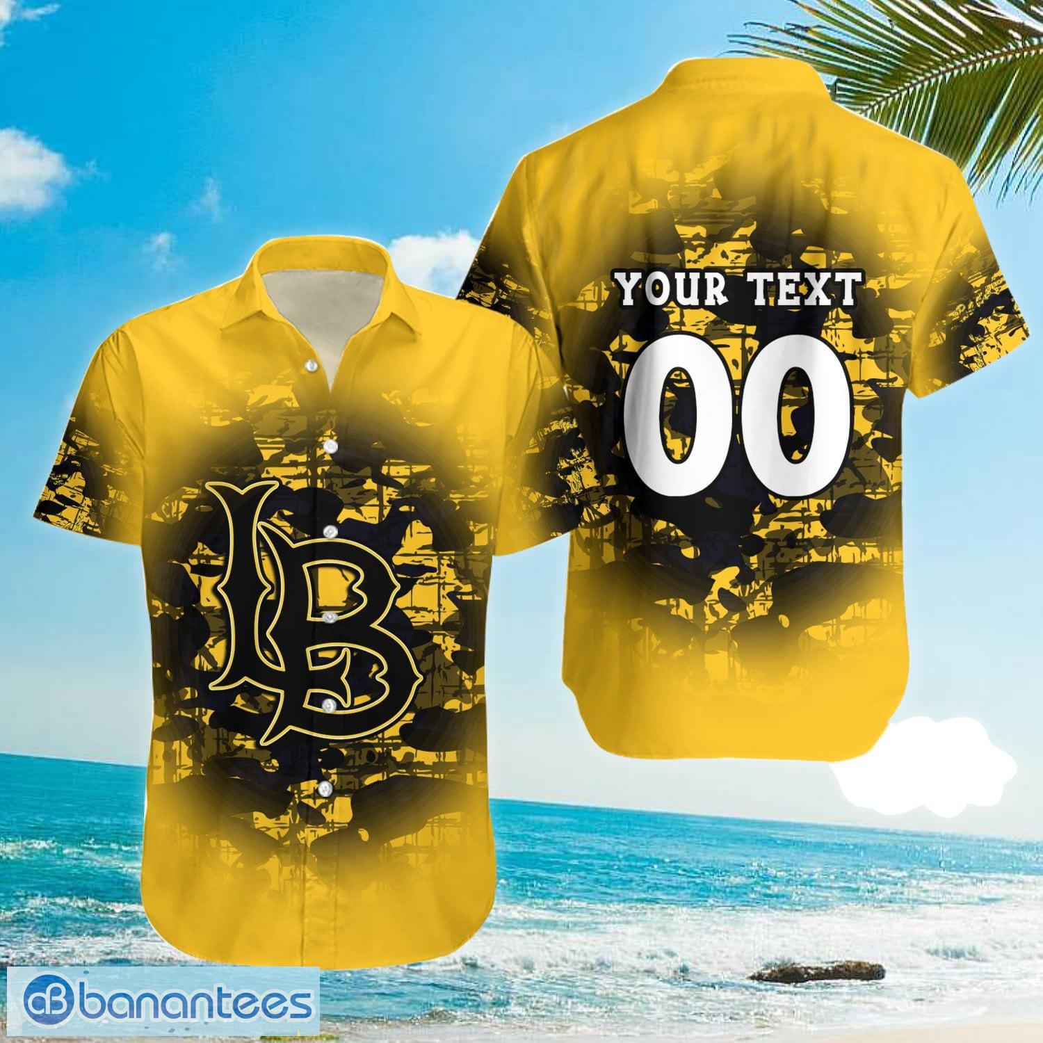 Long Beach State 49ers NCAA Camouflage Vintage Custom Name And Number  Hawaiian Shirt - Banantees