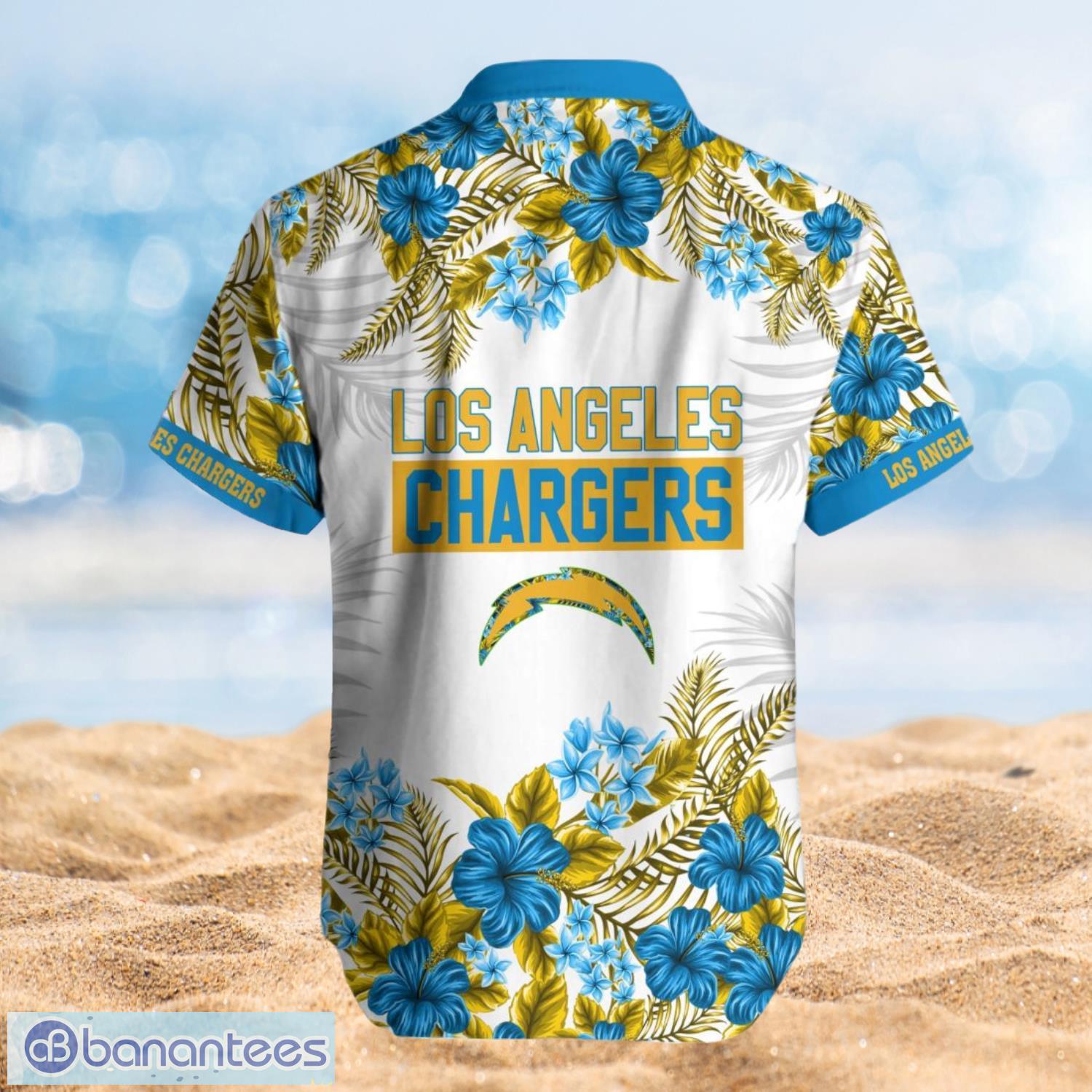 Los Angeles Chargers Summer Beach Shirt and Shorts Full Over Print Product Photo 2