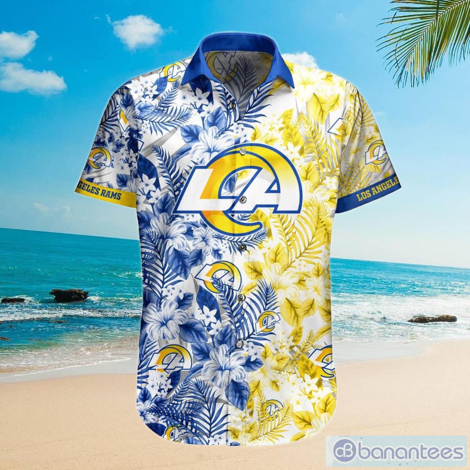 Los Angeles Rams NFL Flower Full Printing Unisex Hawaiian Shirt