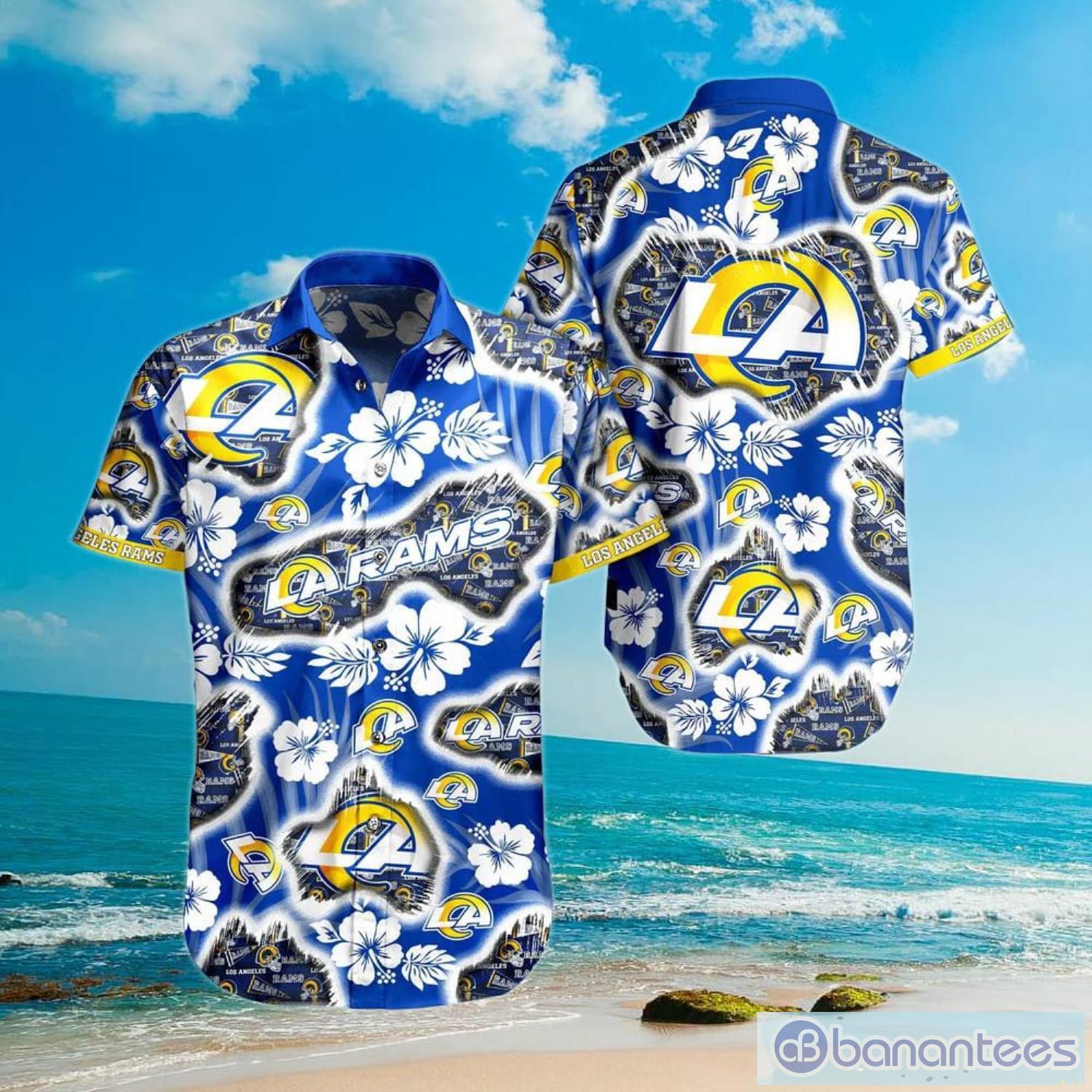 Los Angeles Rams NFL Flower Full Printing Unisex Hawaiian Shirt