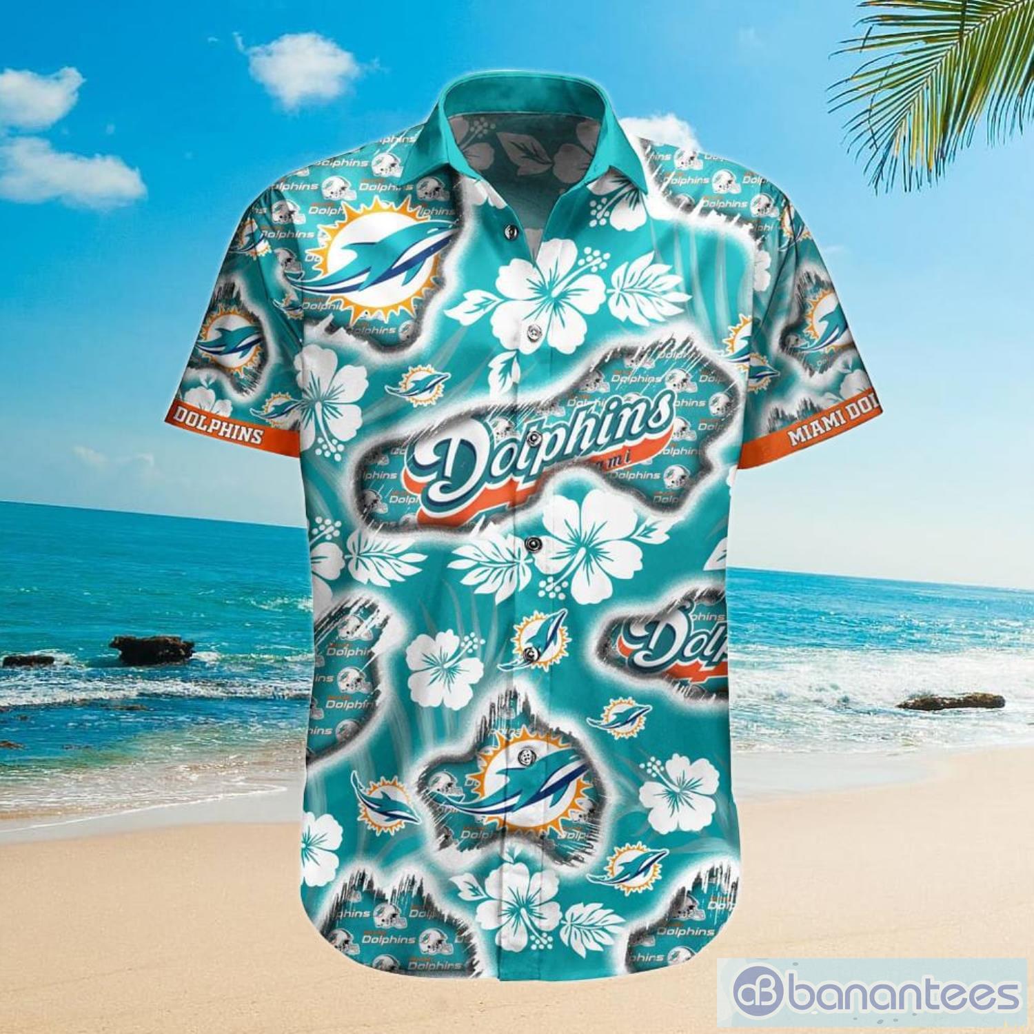 The best selling] Miami Dolphins NFL Flower All Over Print Unisex Hawaiian  Shirt