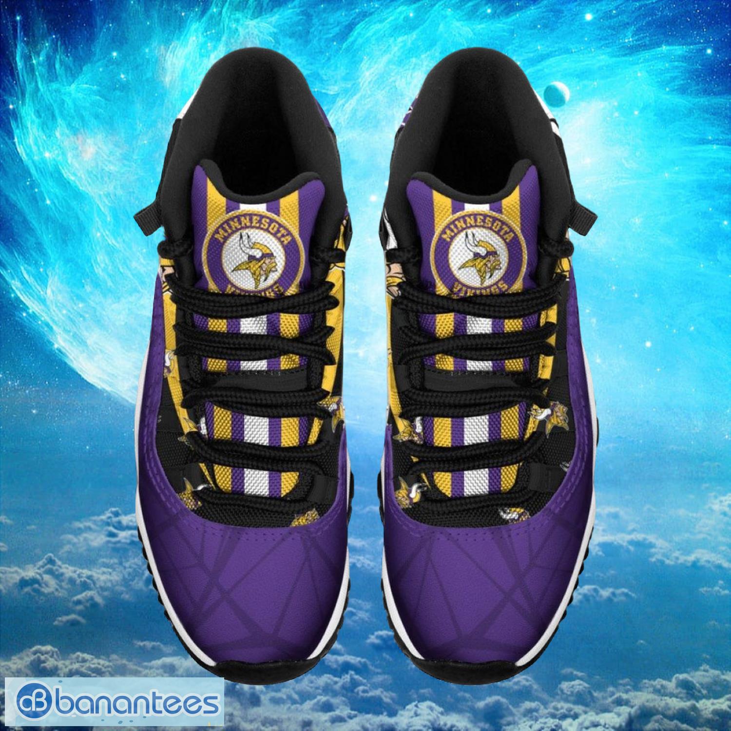 Minnesota Vikings NFL Air Jordan 11 Sneakers Shoes Gift For Fans Product Photo 2