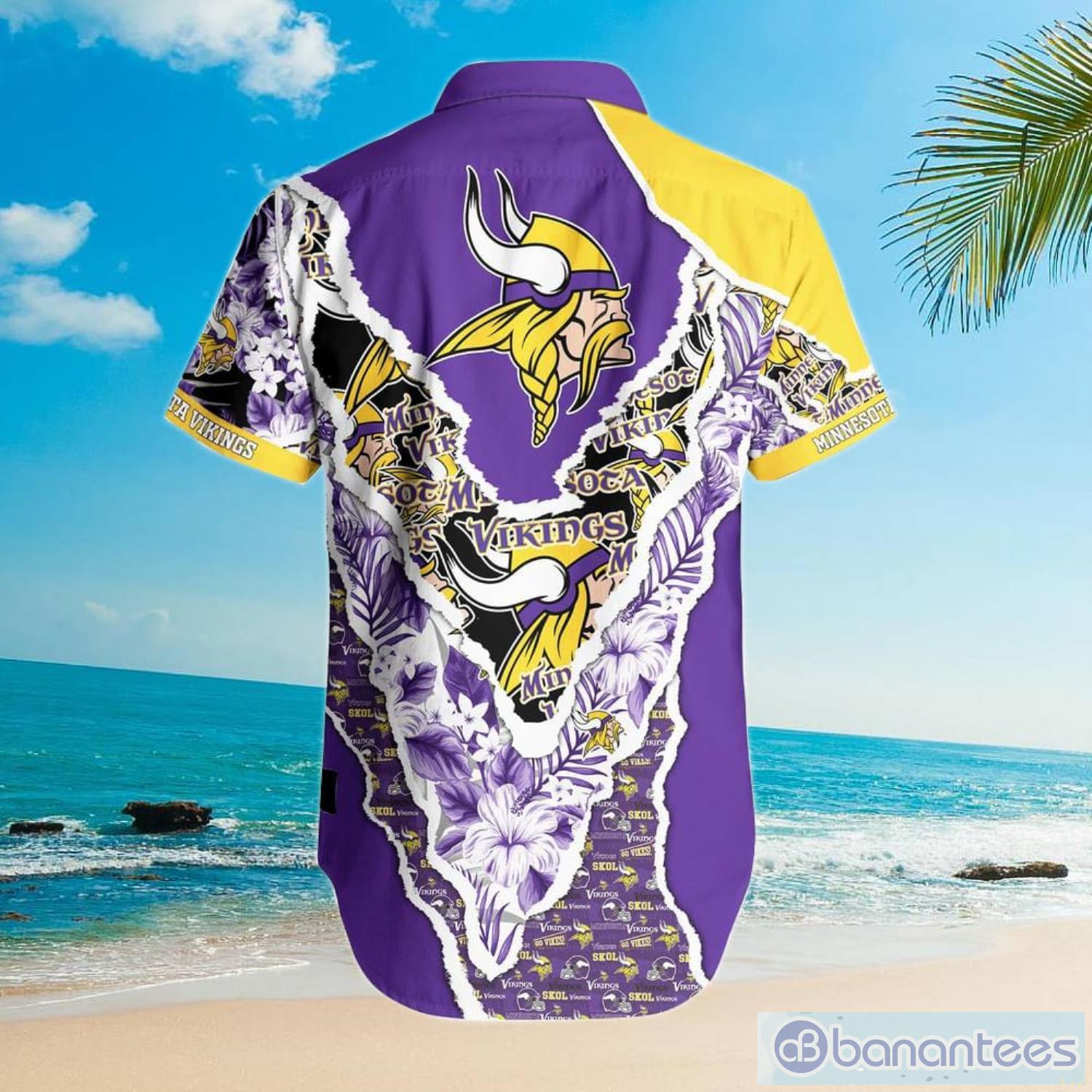 Minnesota Vikings NFL Floral Full Print Unisex Hawaiian Shirt