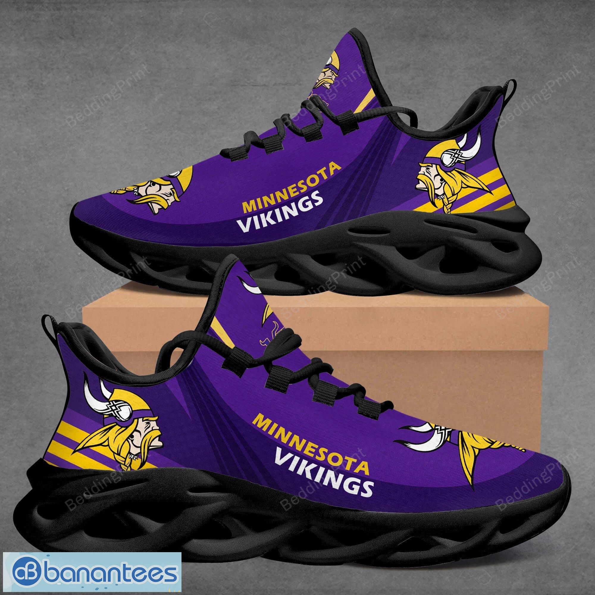 Minnesota Vikings Design Max Soul Shoes For Men And Women - Banantees