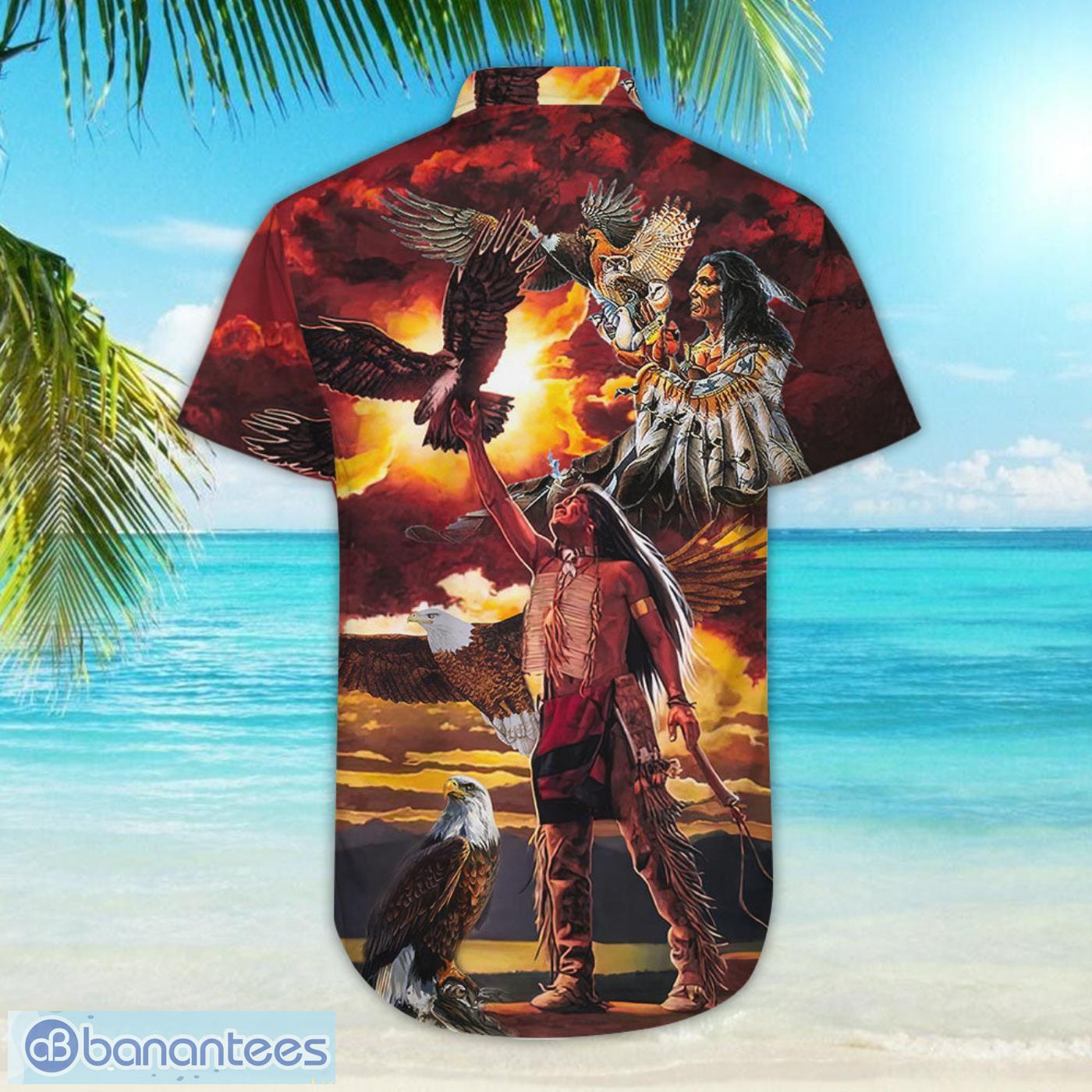 Native American Shirt Owl Wolf Eagle Native Culture Combo Hawaiian Shirt  And Shorts - Banantees