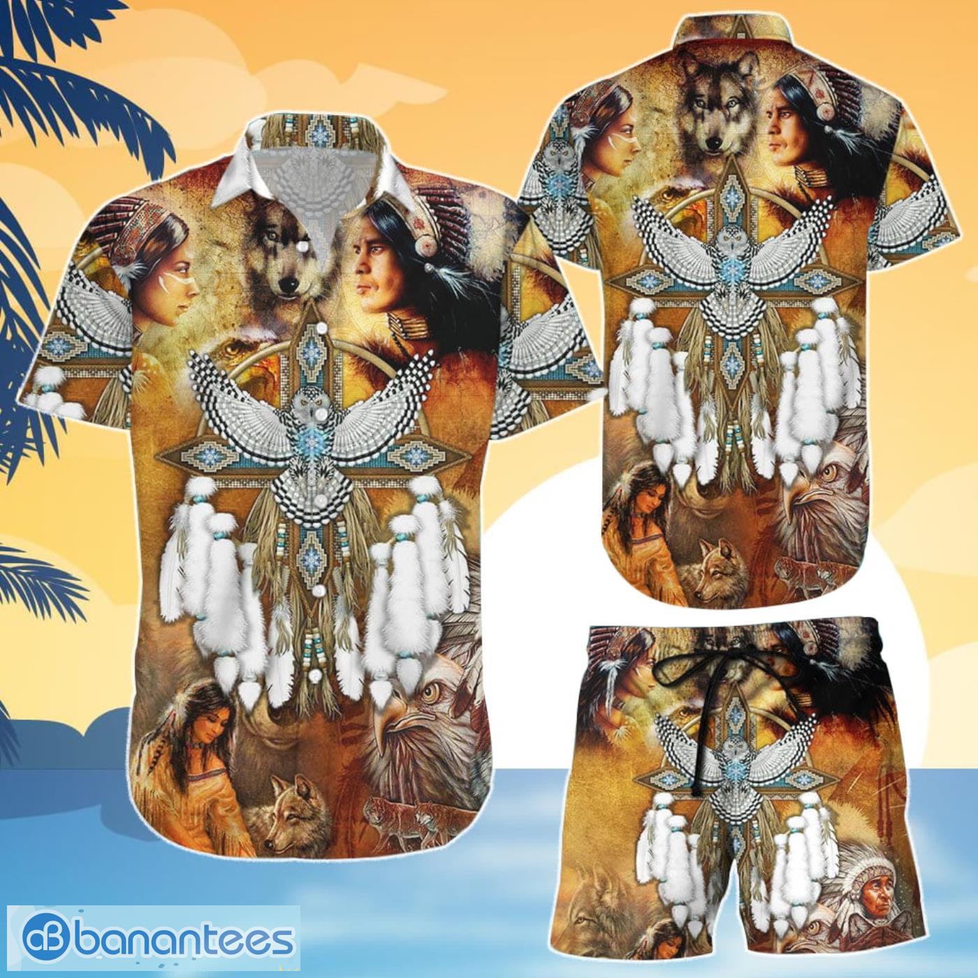 Native American Indian Shirts Native American Girl Combo Hawaiian Shirt And  Shorts - Banantees