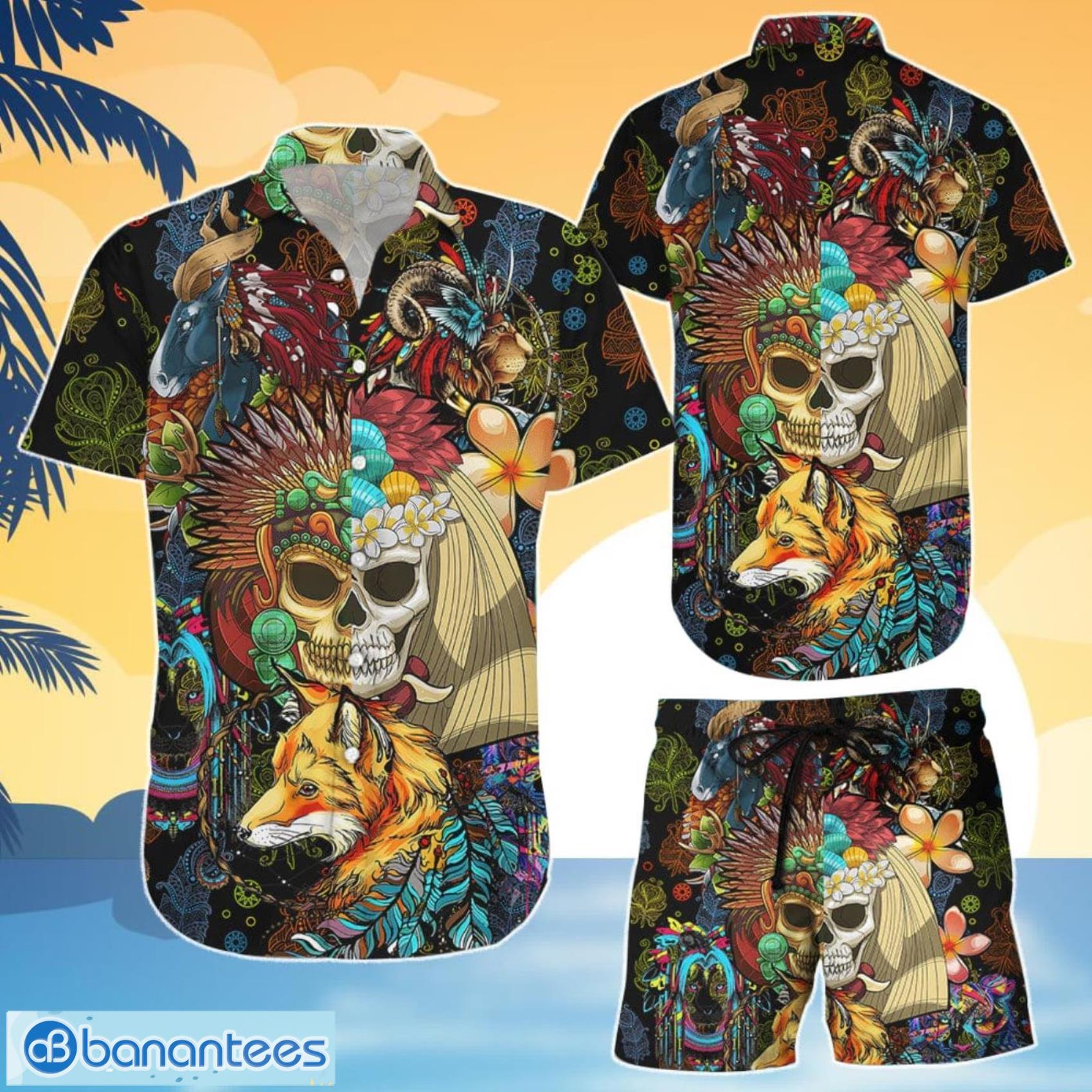 2023 New Hawaiian Shirts For Men Short Sleeve Tops Feather Graphic