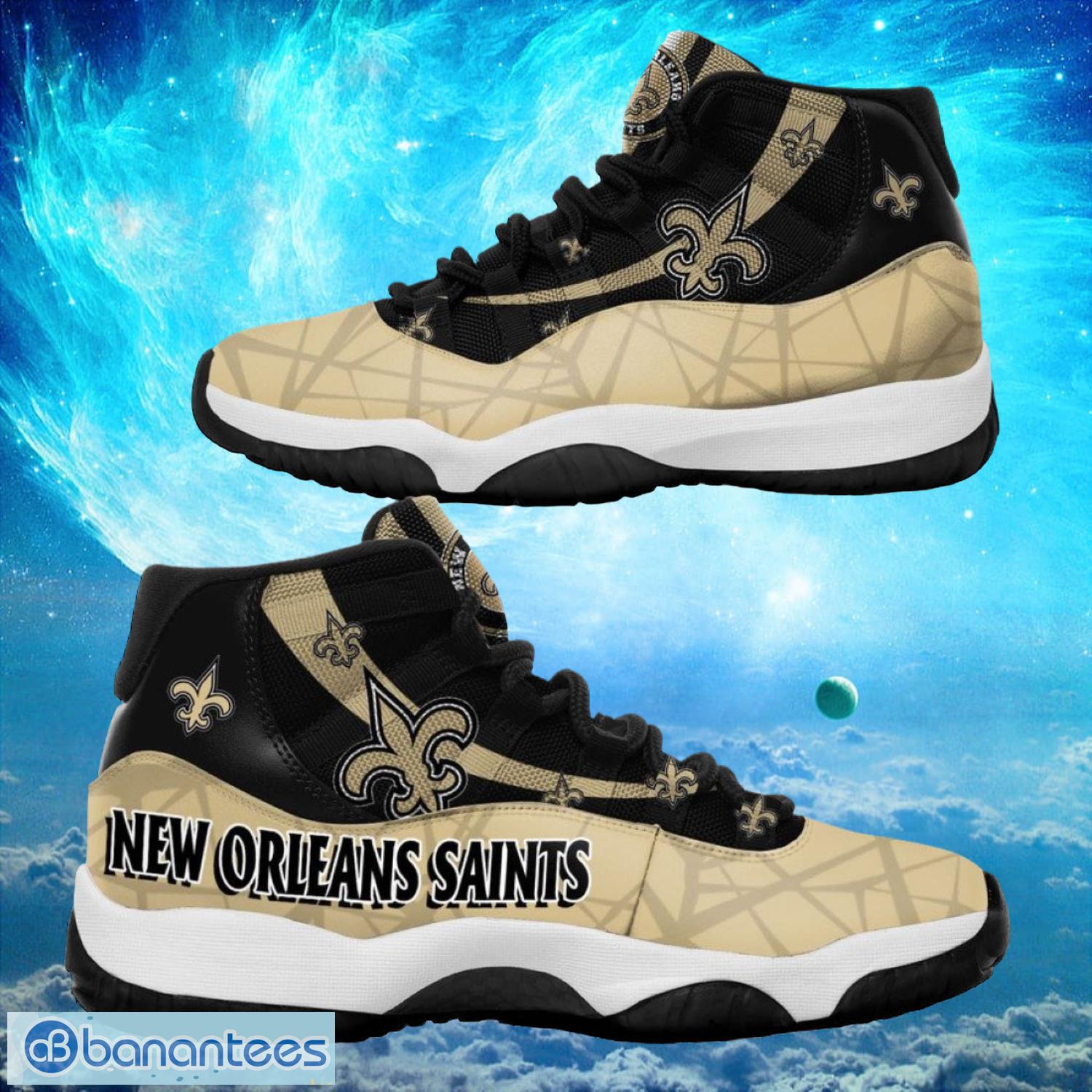 New Orleans Saints NFL Air Jordan 11 Sneakers Shoes Gift For Fans Product Photo 1
