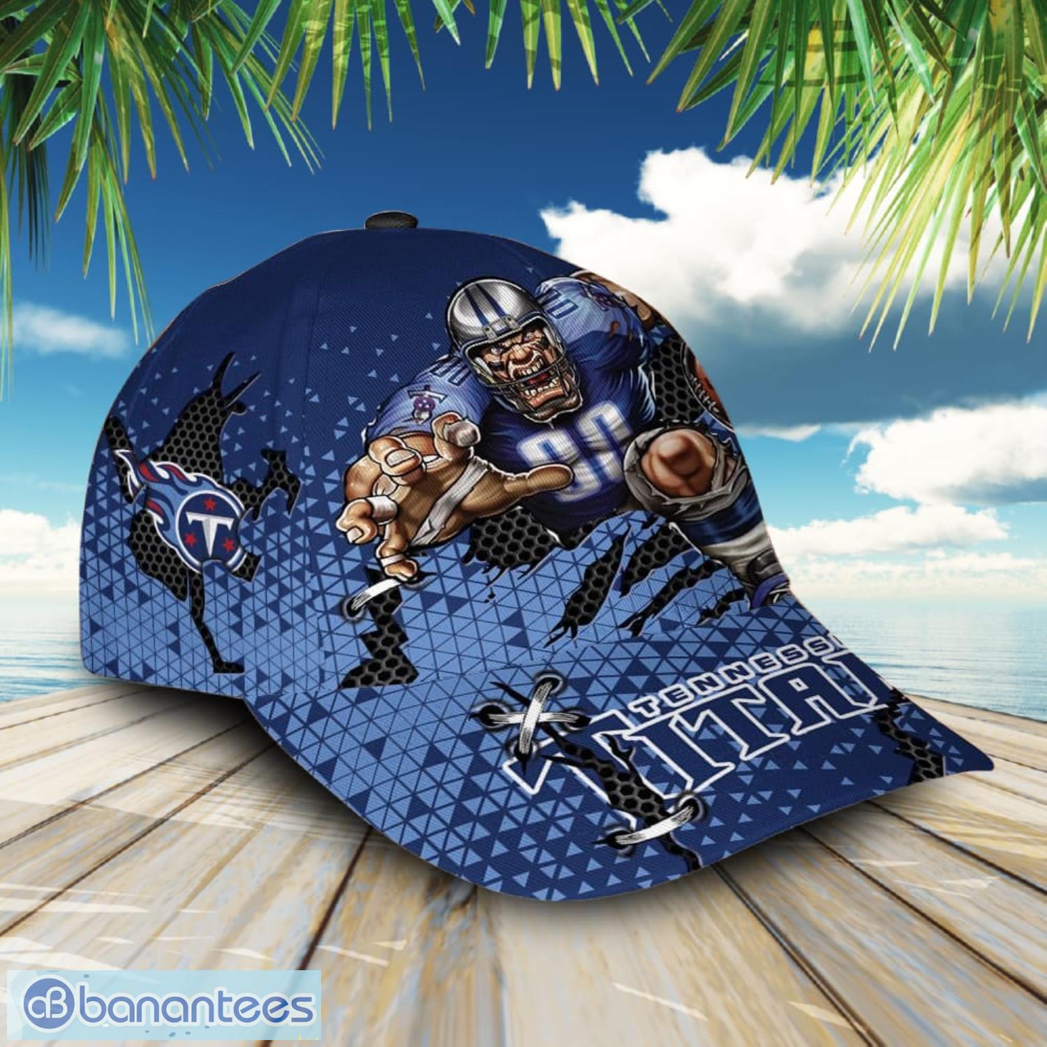 Personalized Tennessee Titans 3D Mascost Hat AOP Classic Baseball Cap