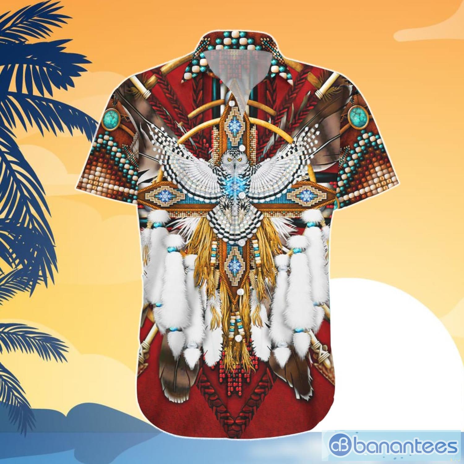 Native American Shirt Owl Wolf Eagle Native Culture Combo Hawaiian Shirt  And Shorts - Banantees