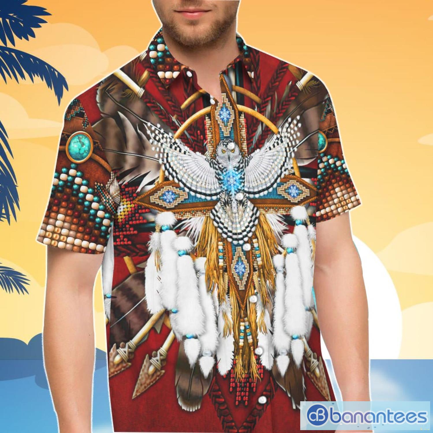 Native American Shirt Owl Wolf Eagle Native Culture Combo Hawaiian Shirt  And Shorts - Banantees