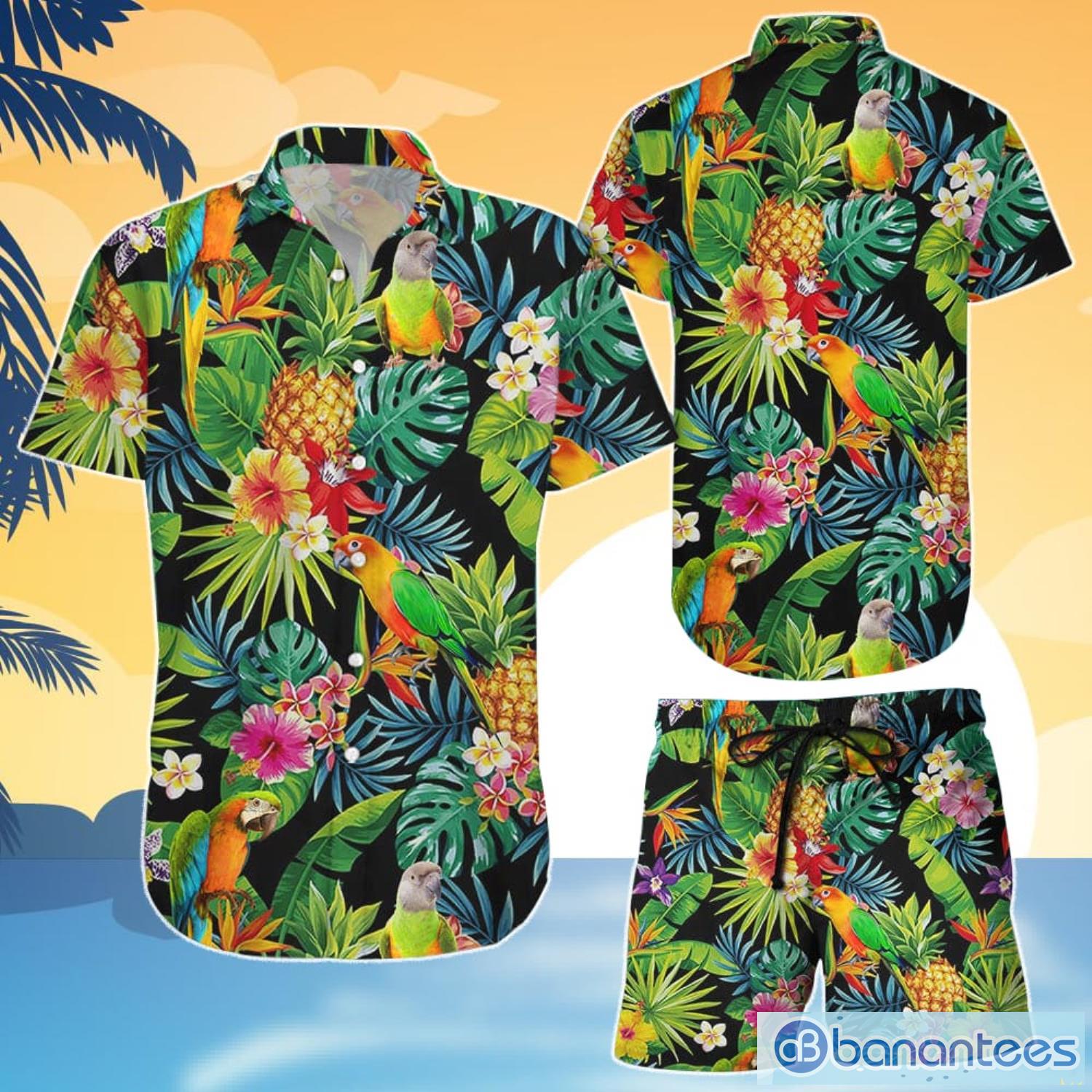 Parrot Pineapple Hawaiian Shirt Hawaii Aloha Beach Shirt