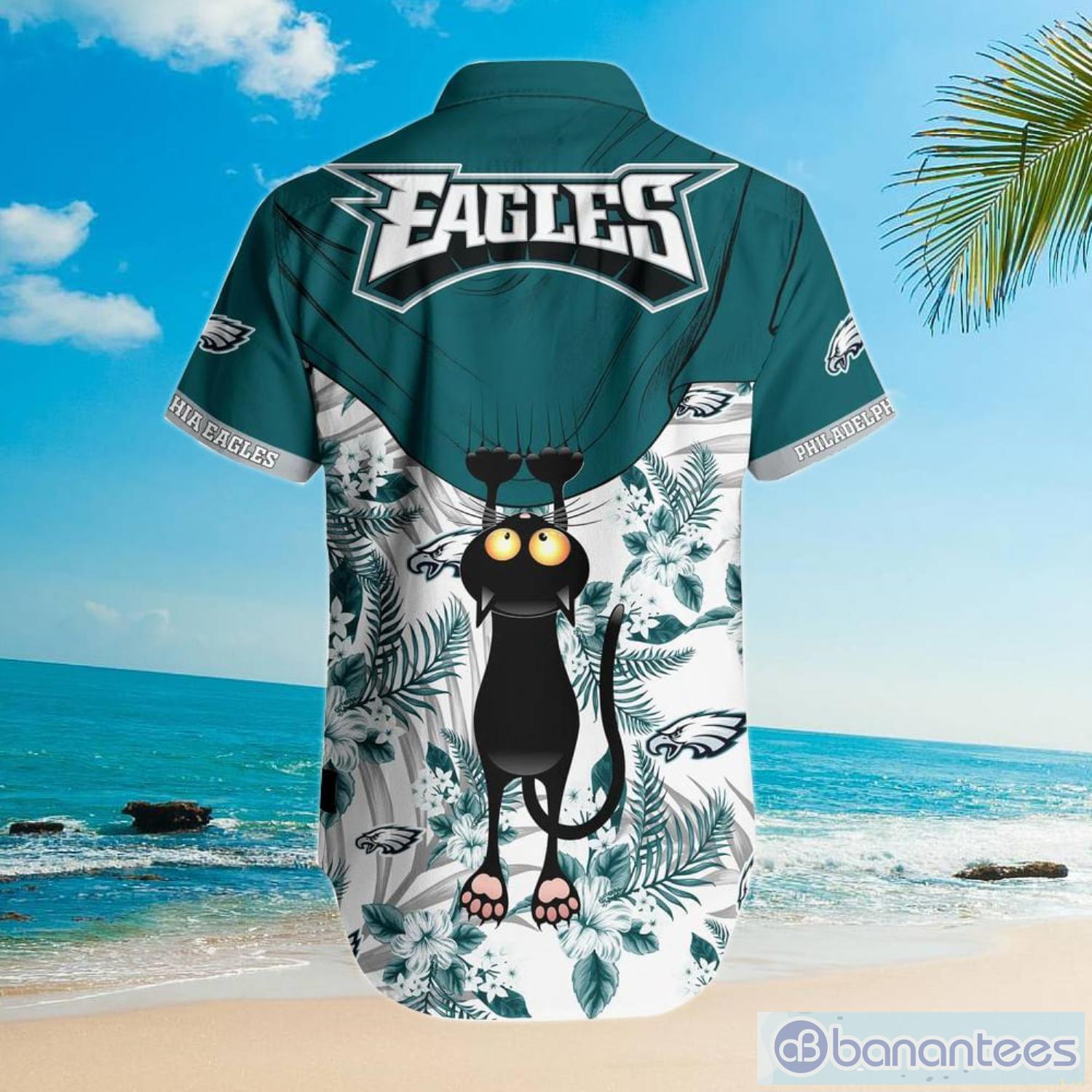 Philadelphia Eagles NFL Custom Name Hawaiian Shirt Hot Design For Fans