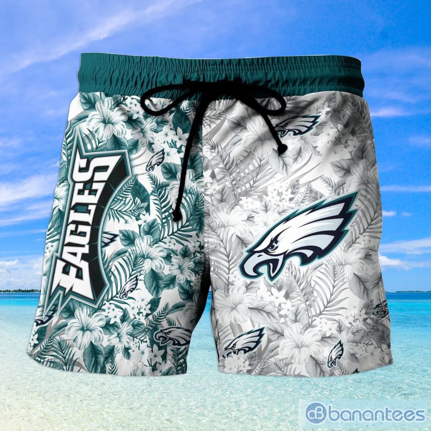 NFL 3D Hawaiian Shirt Men Philadelphia Eagles Shirt Flower Print For Men  And Women - Banantees