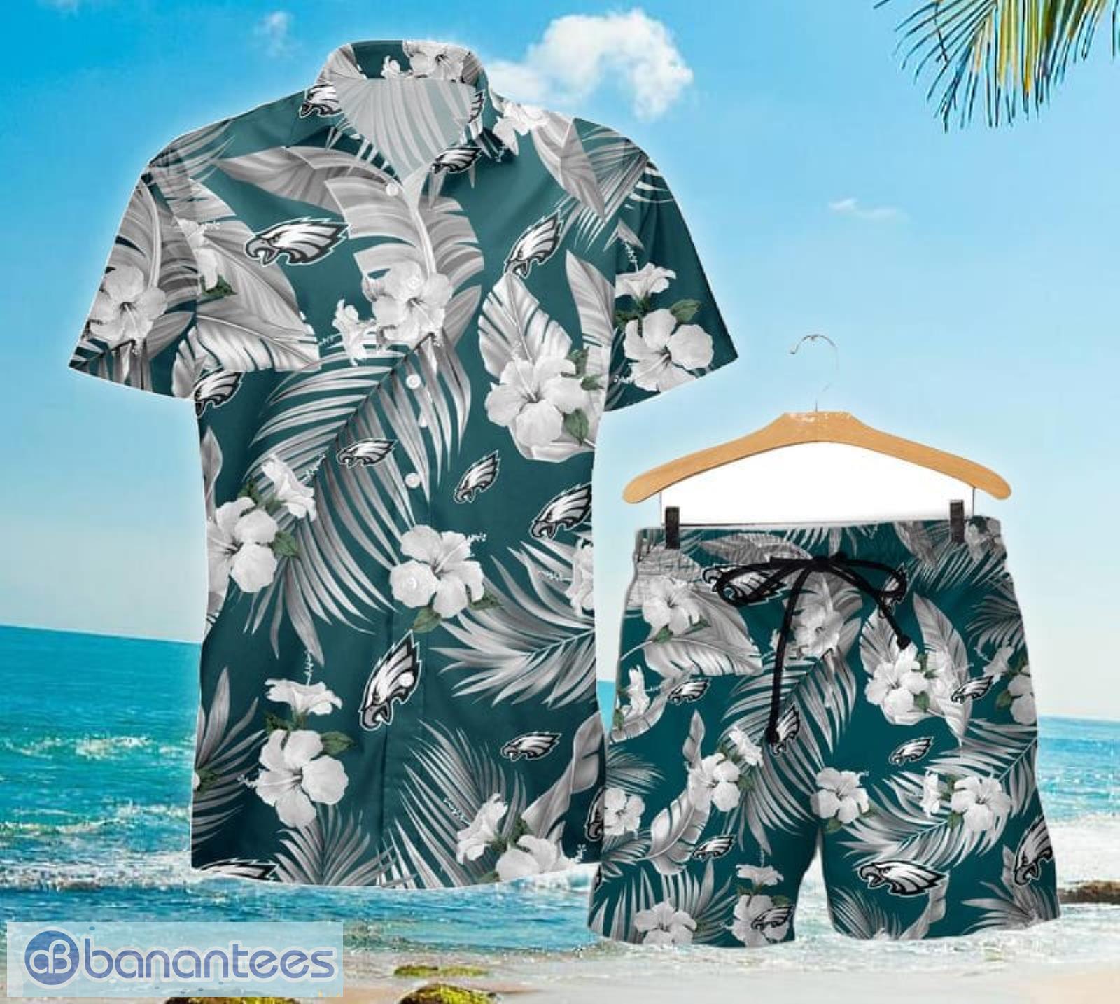 Philadelphia Eagles Button-Down Shirts Hawaiian Beach Shirts