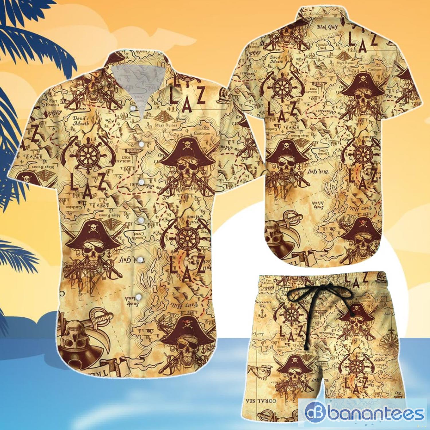A Pirate's Life Hawaiian Shirt Made in USA - Vintage