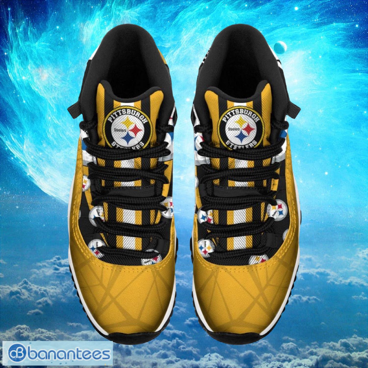 Pittsburgh Steelers NFL Air Jordan 11 Sneakers Shoes Gift For Fans Product Photo 2