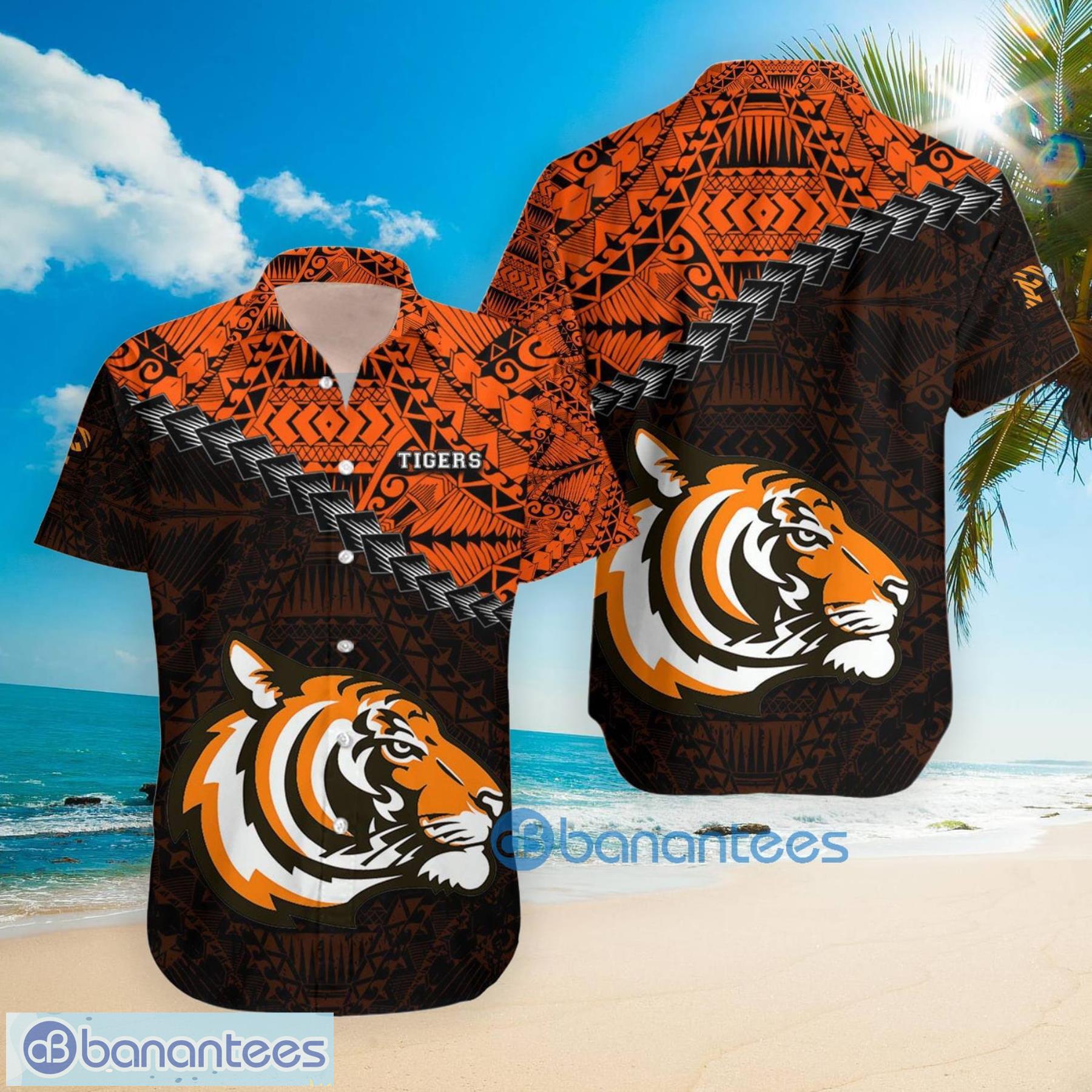 Princeton Tigers NCAA Fans Grunge Polynesian Tattoo Summer Gift Hawaiian Shirt Product Photo 4