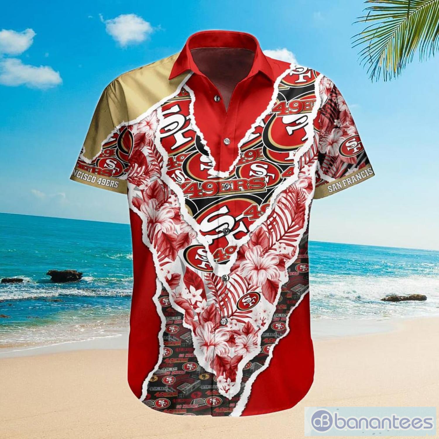 Nfl San Francisco 49ers Summer Hawaiian Shirt And Shorts - Banantees