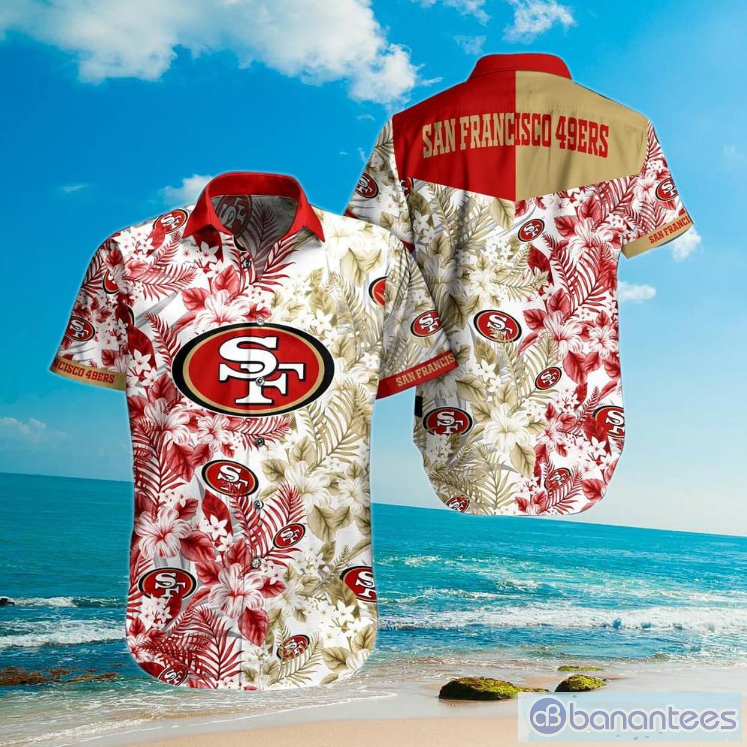 San Francisco 49ers Summer Hawaiian Shirt And Shorts - Banantees