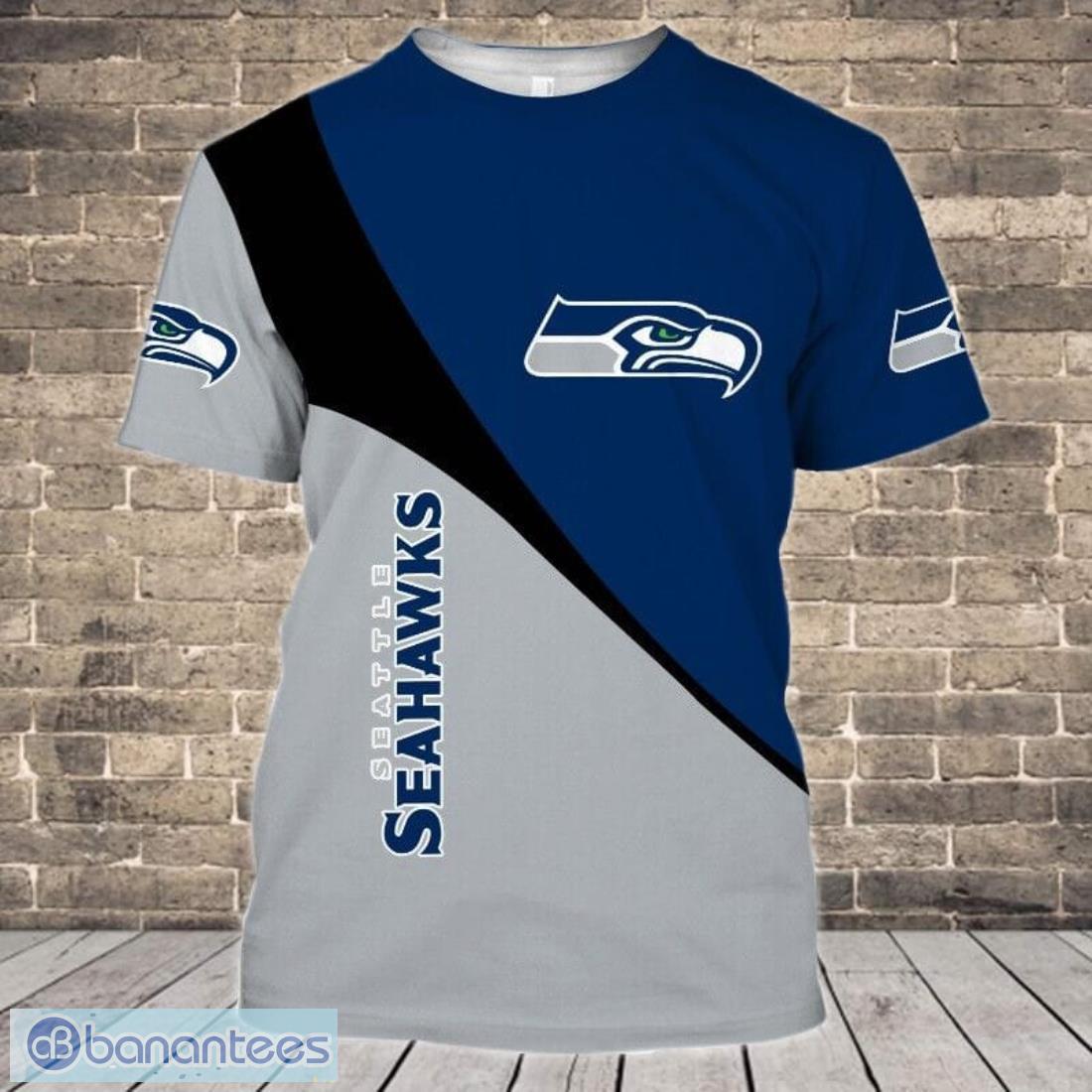 Seattle Seahawks Vintage 3D T-Shirts - Banantees