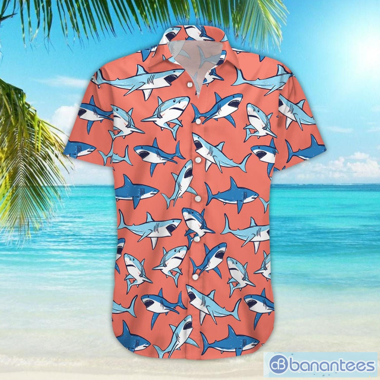 Blue Sharks Hawaiian Shirt